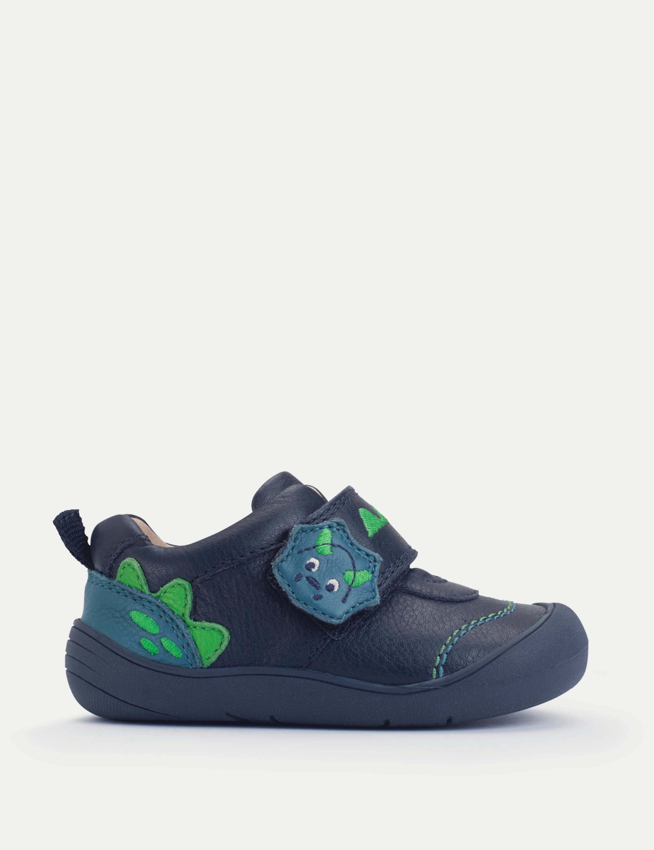 Kids' Leather Dinosaur Trainers (3.5 Small - 6.5 Small)
