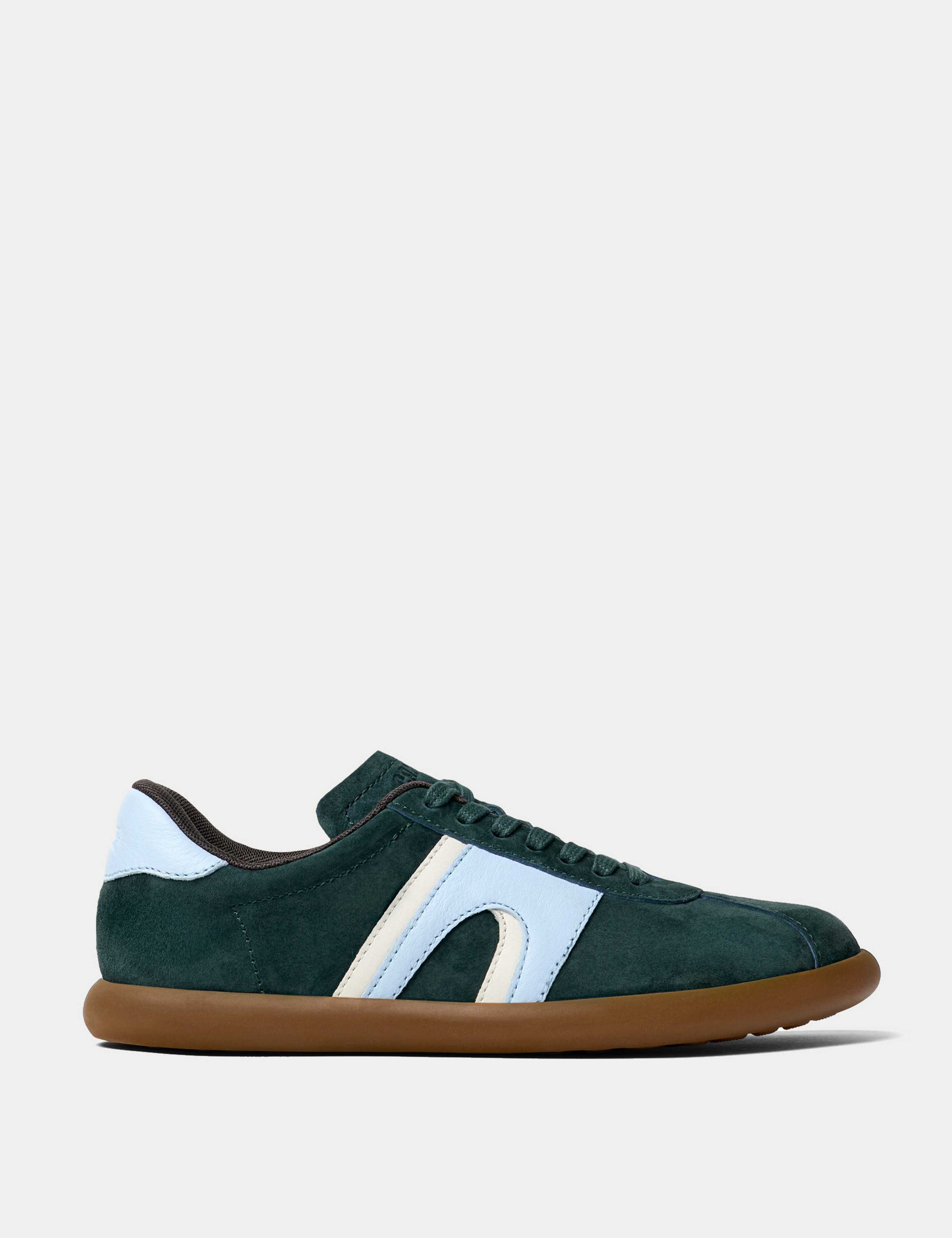 Lace Up Leather Trainers