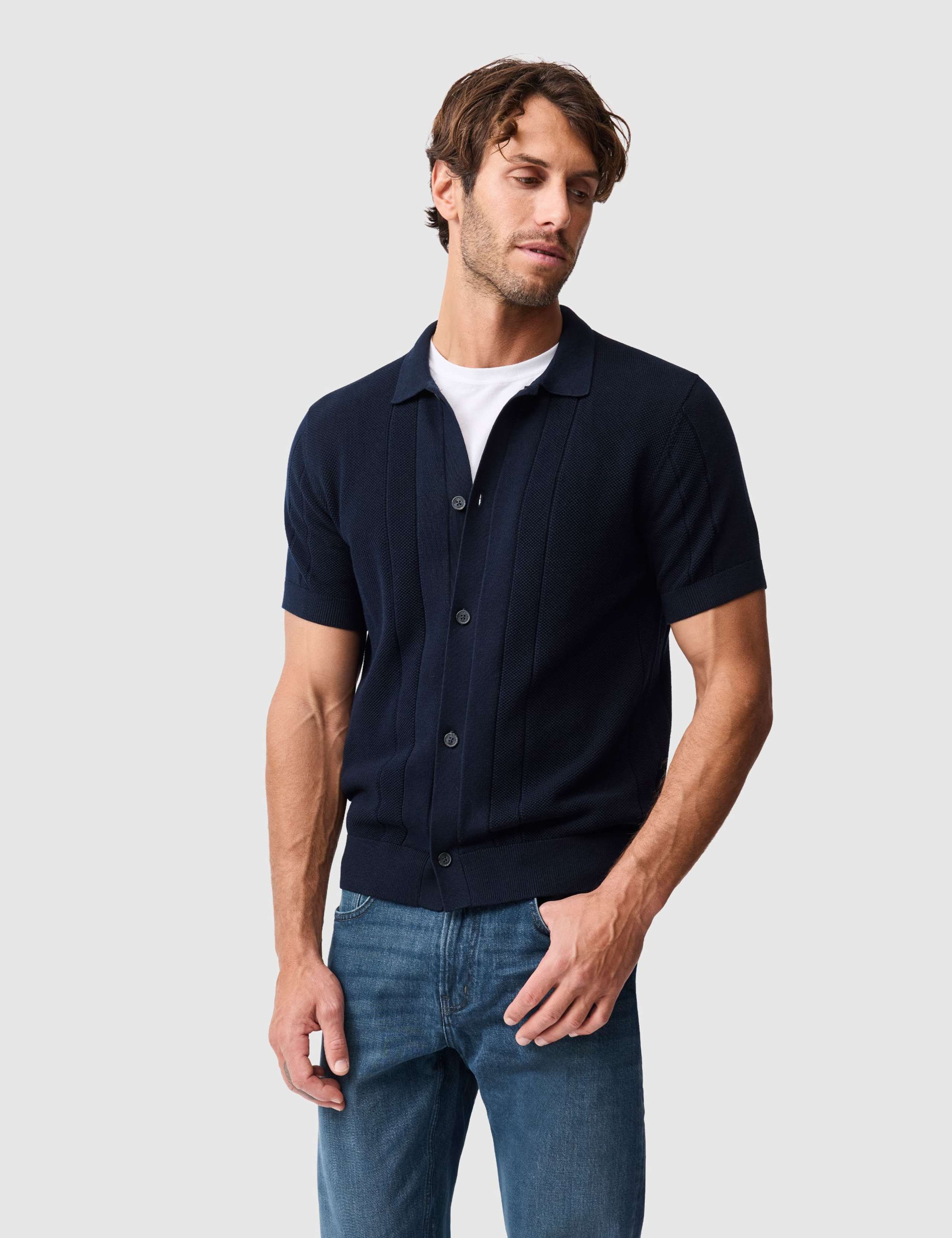 Pure Cotton Knitted Polo Shirt