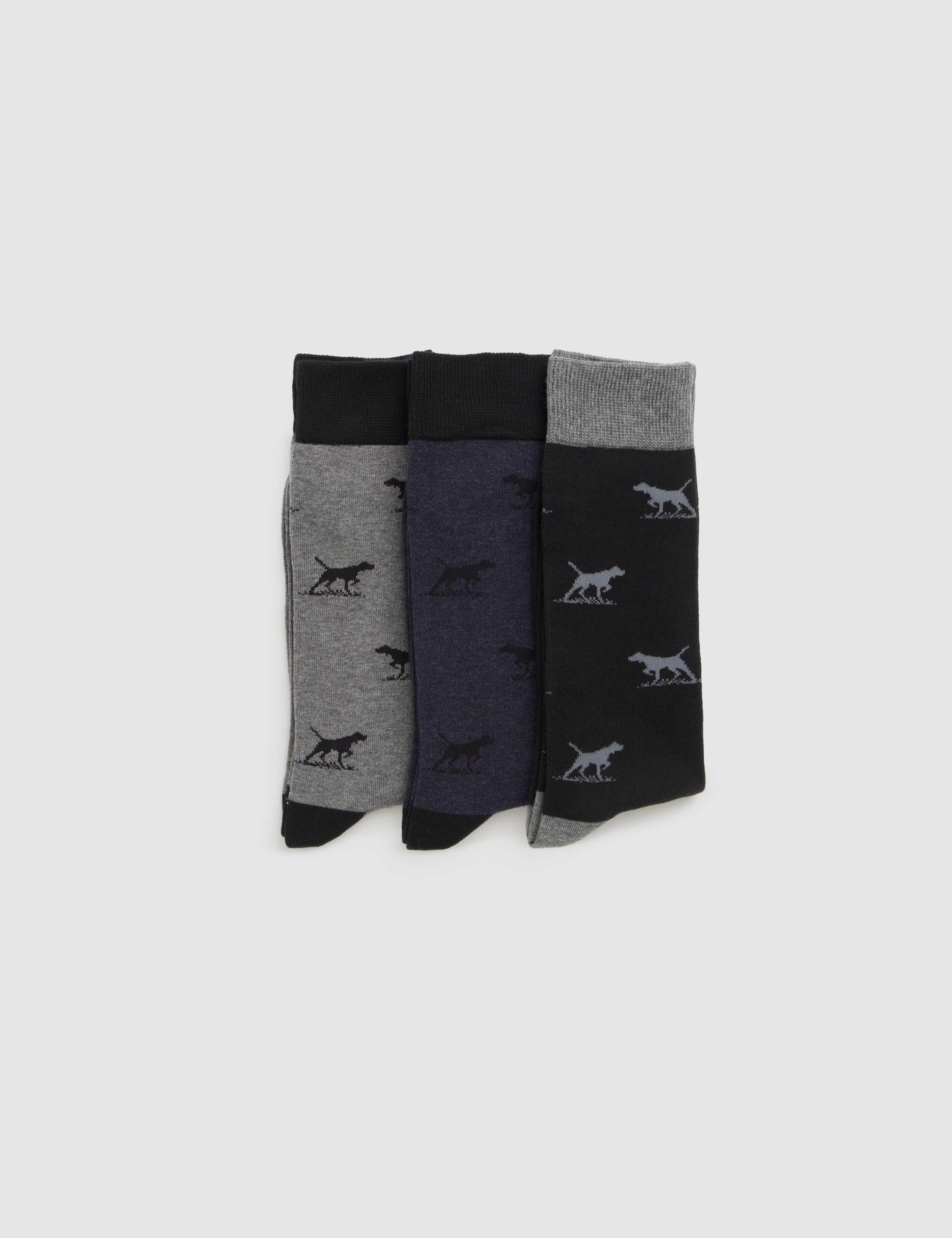 3 Pack Dogs Cotton Rich Smart Socks