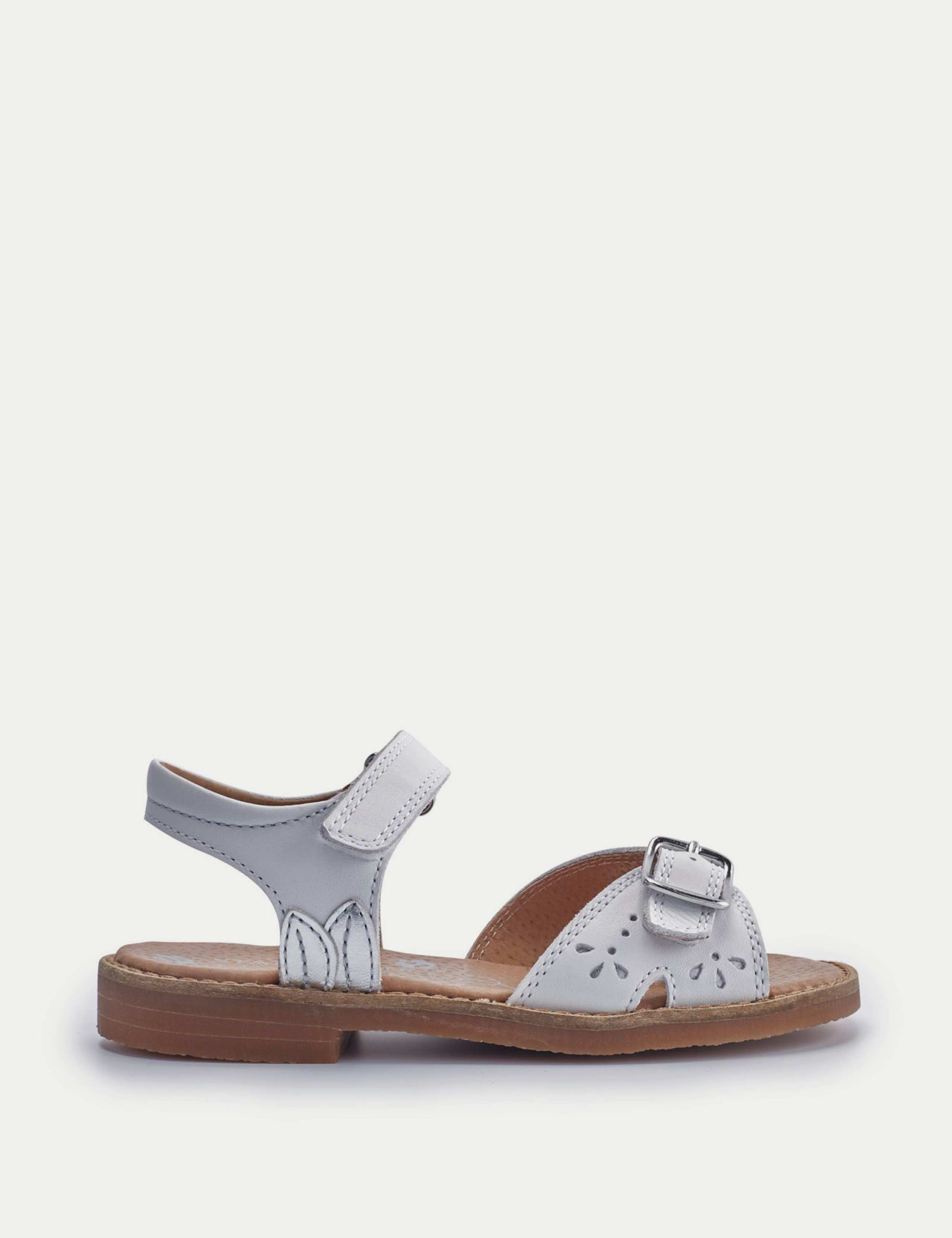 Kids' Schoolwear Leather Riptape Sandals (7 Small - 1½ Large)