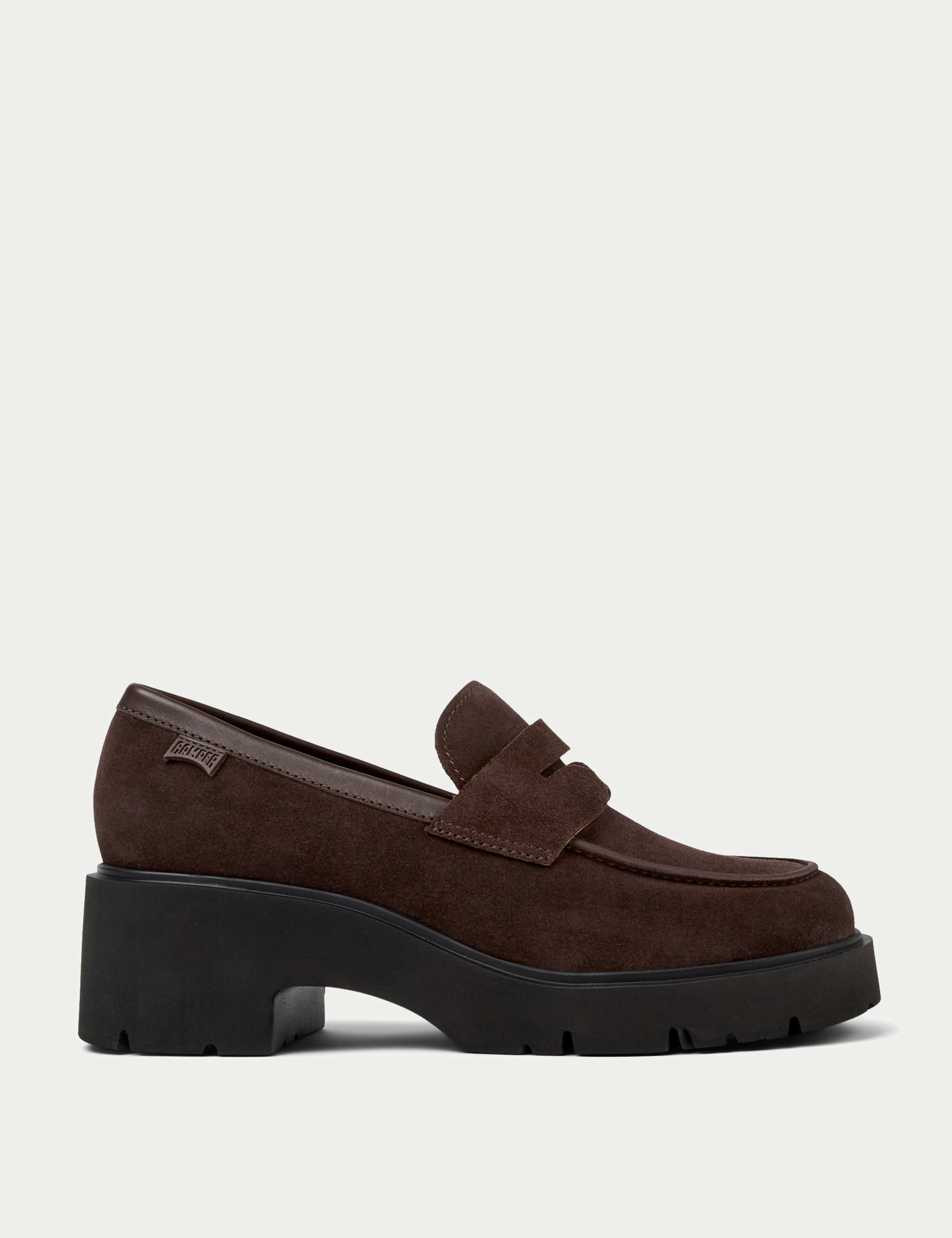Leather Flatform Loafers