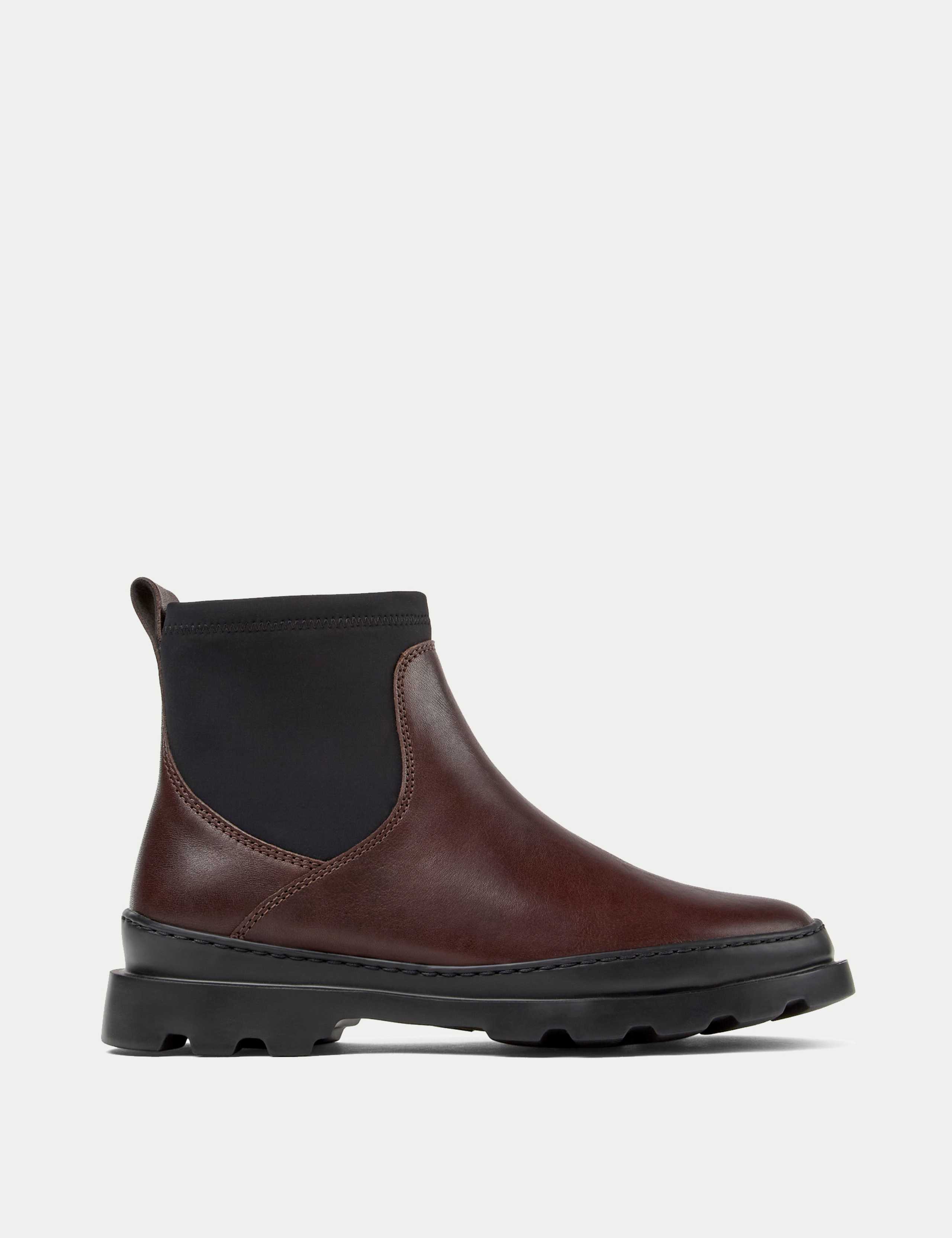 Leather Flat Ankle Boots