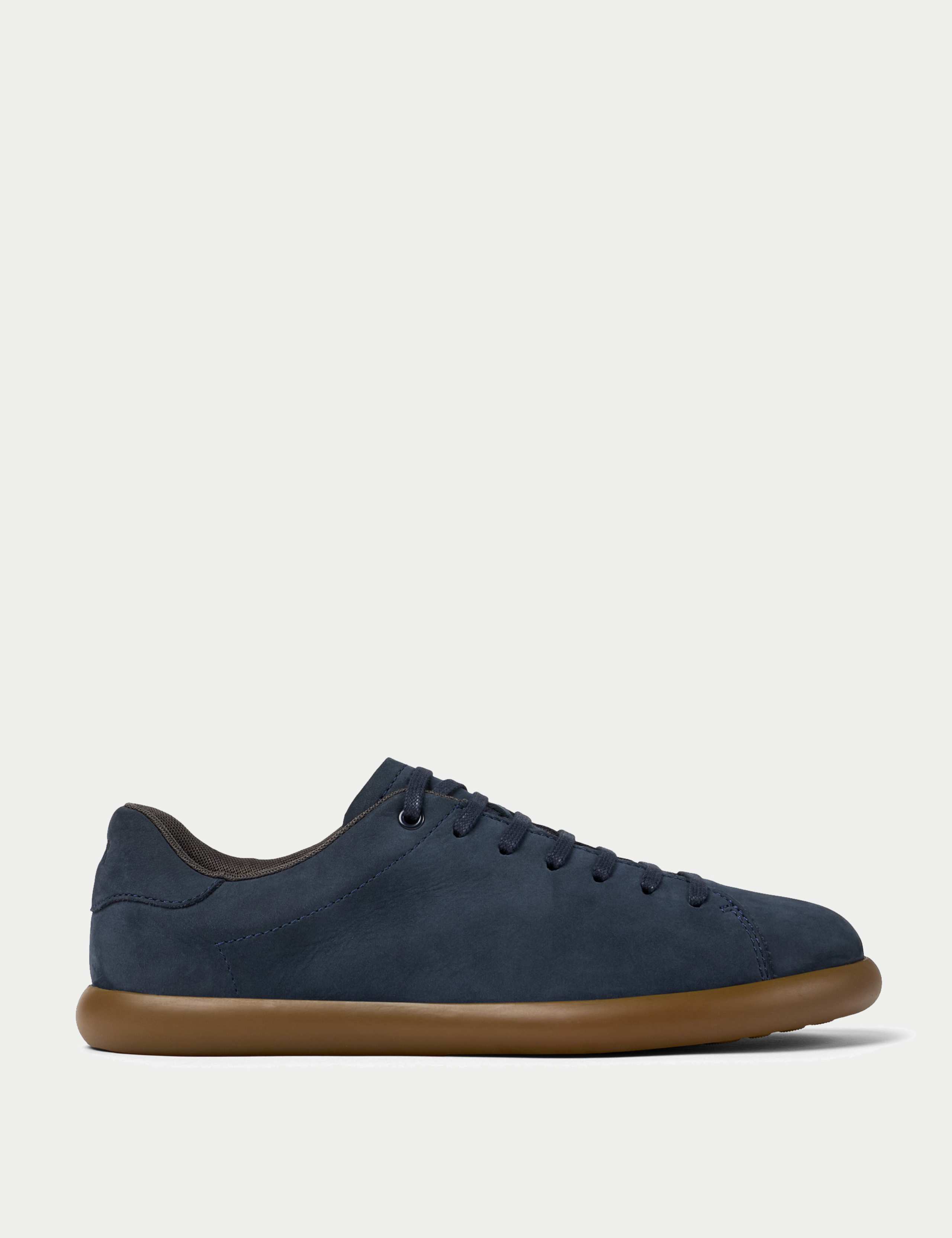Nubuck Lace Up Trainers