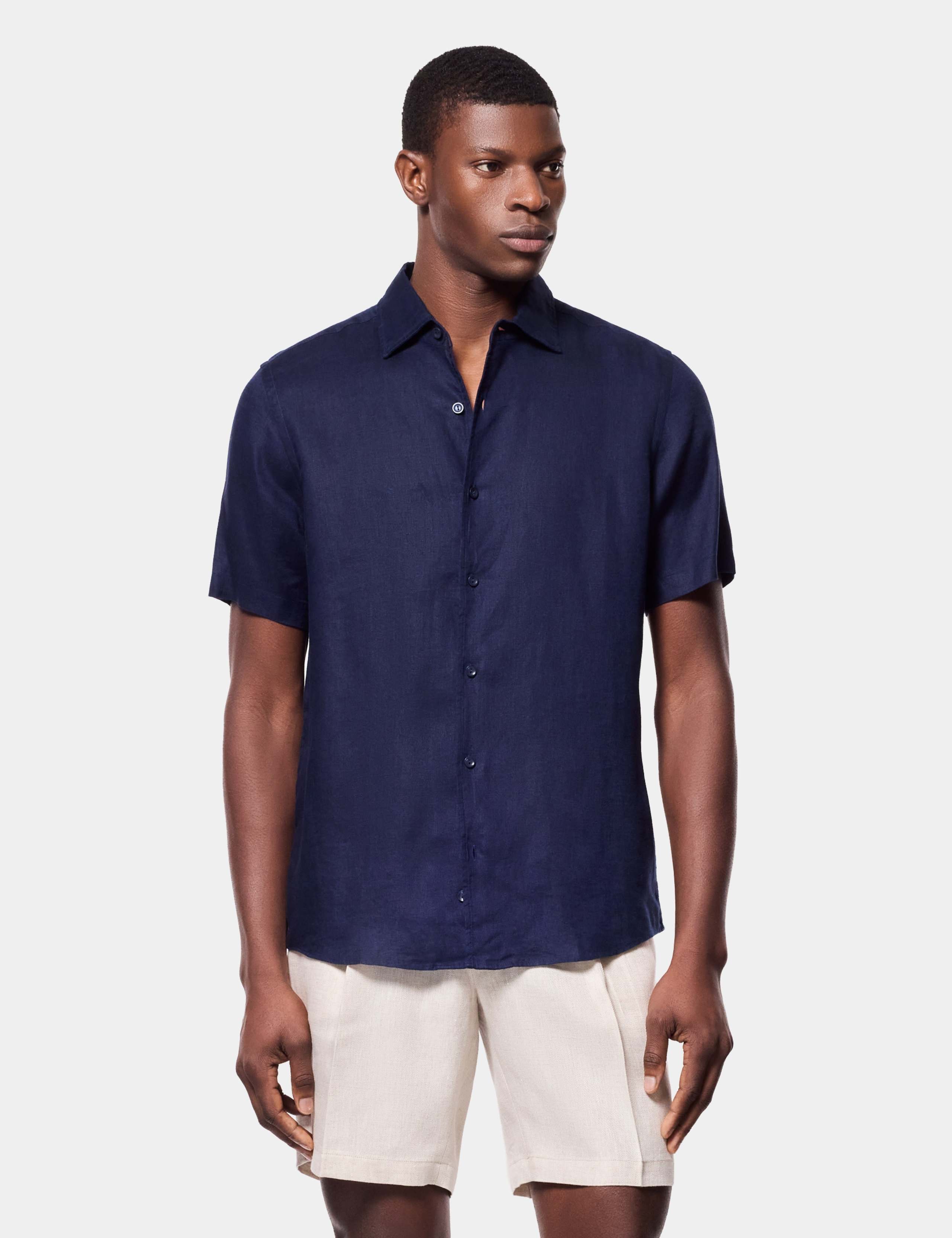 Regular Fit Pure Linen Shirt
