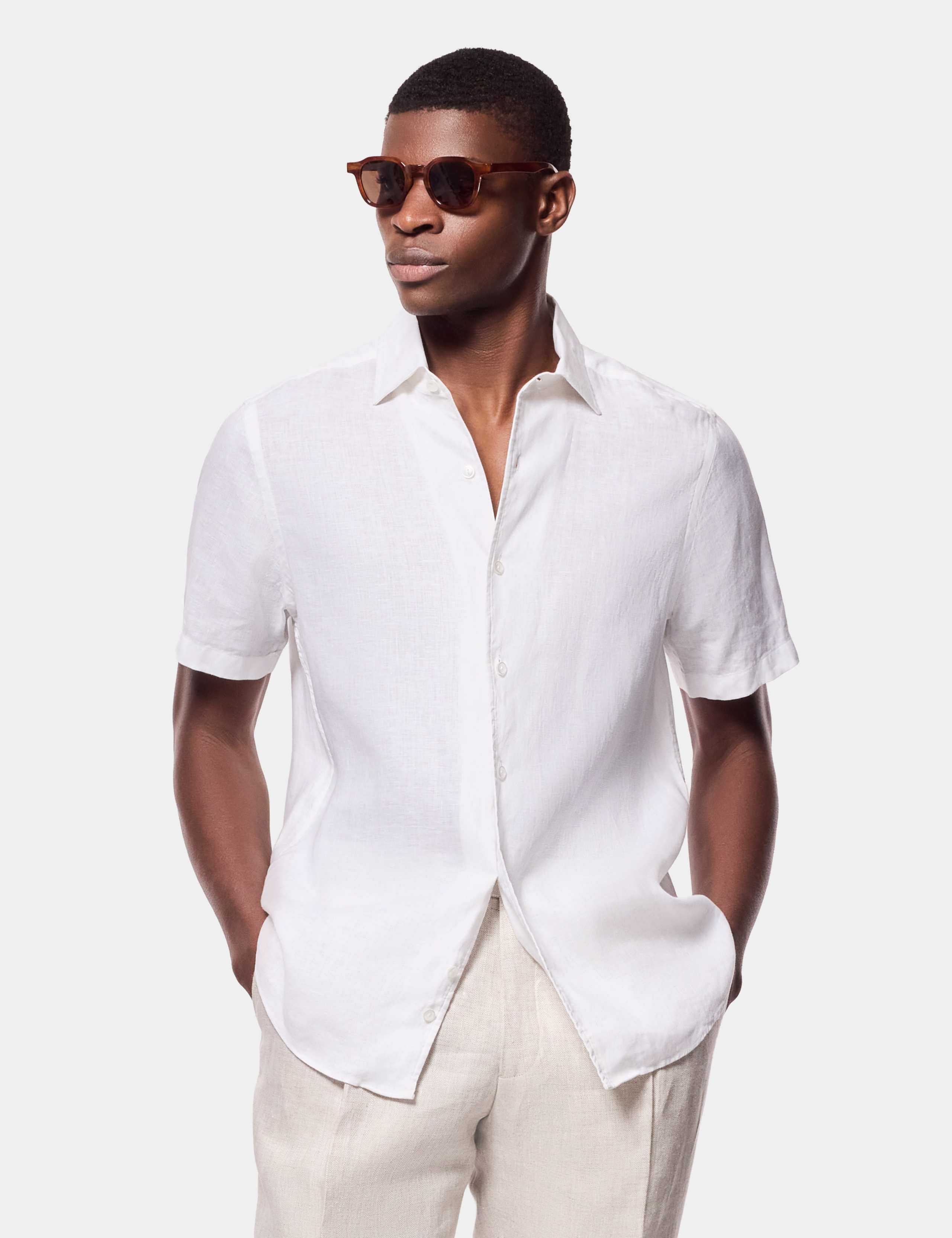 Regular Fit Pure Linen Shirt