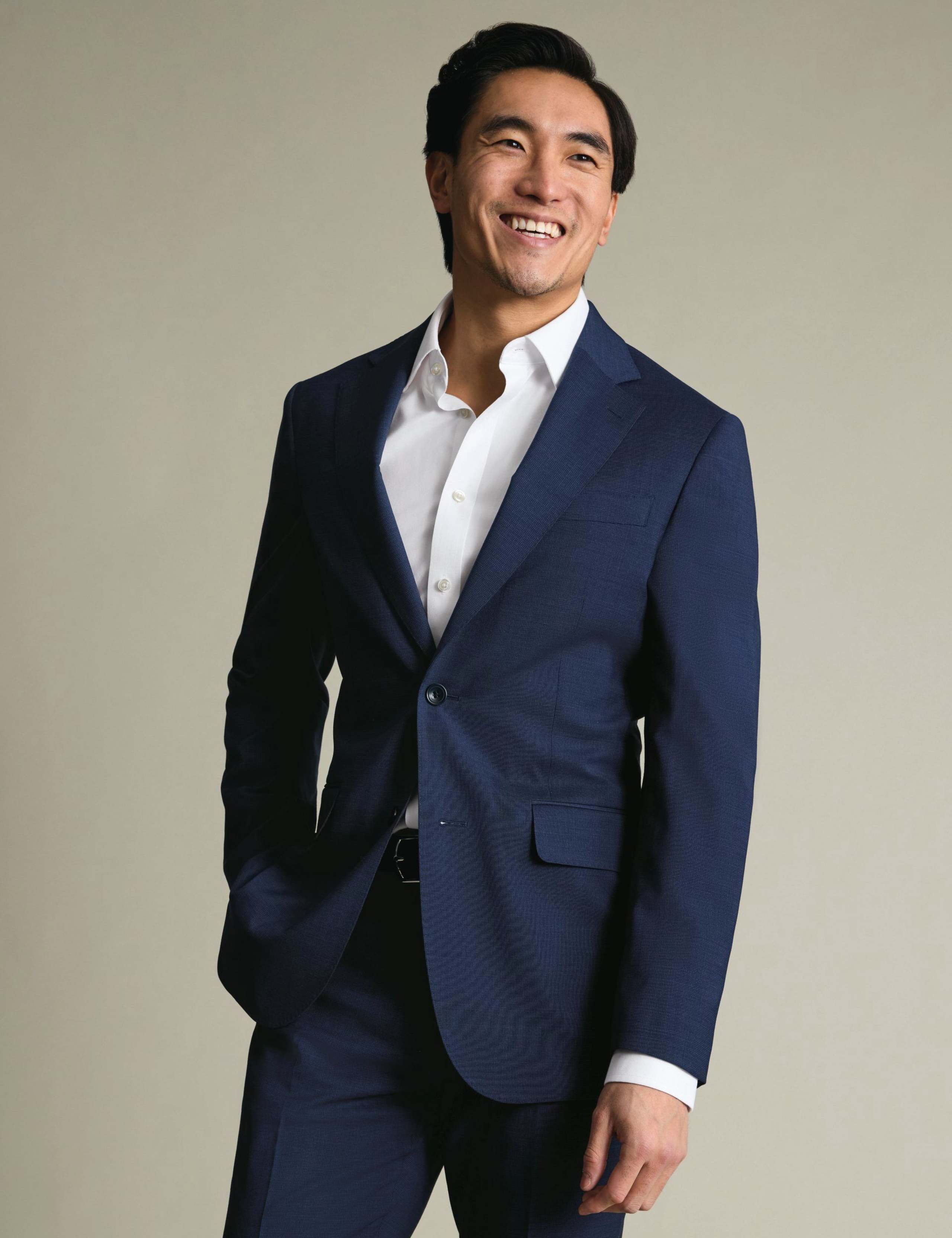 Slim Fit Italian Wool Rich Suit Jacket