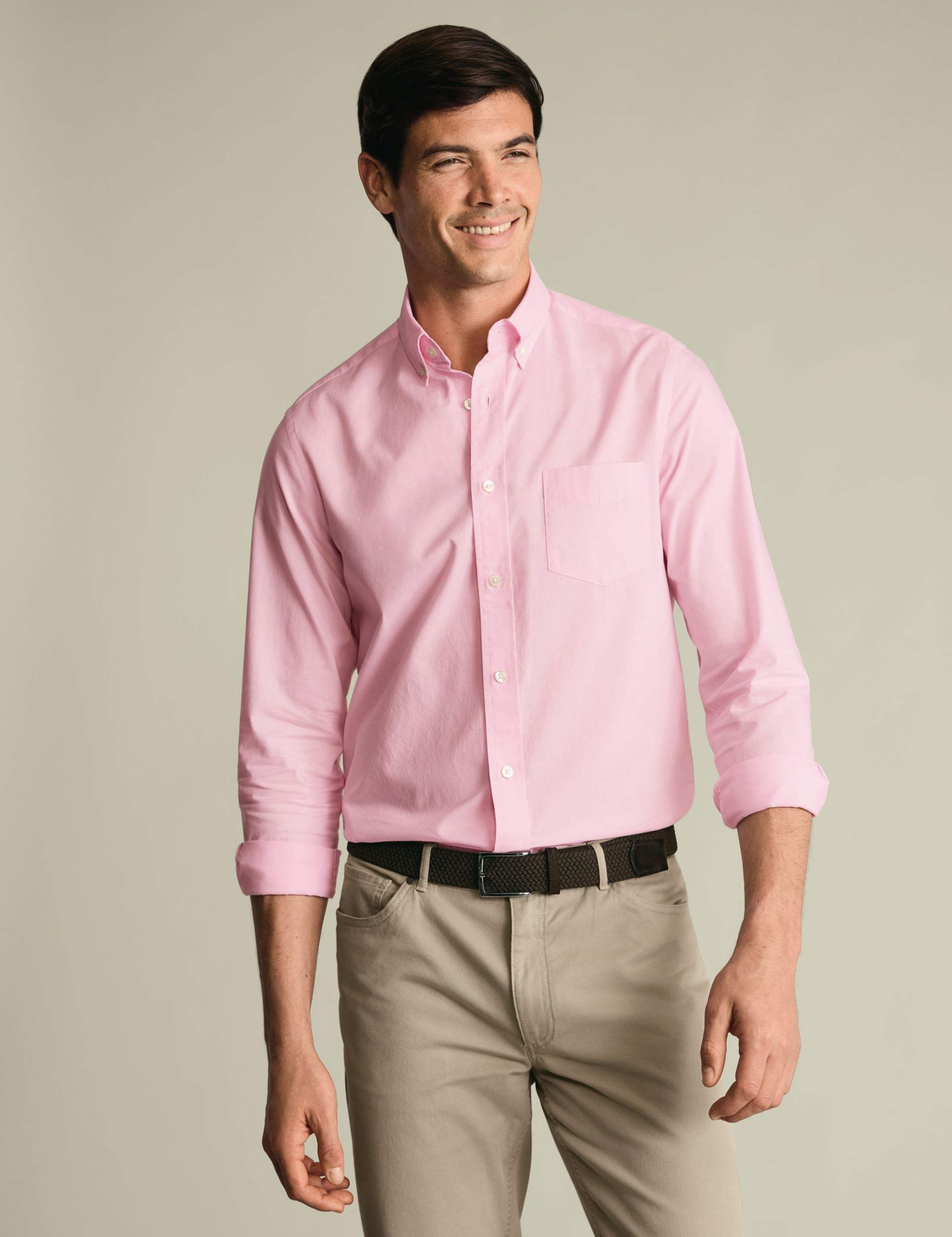 Slim Fit Easy Iron Pure Cotton Shirt