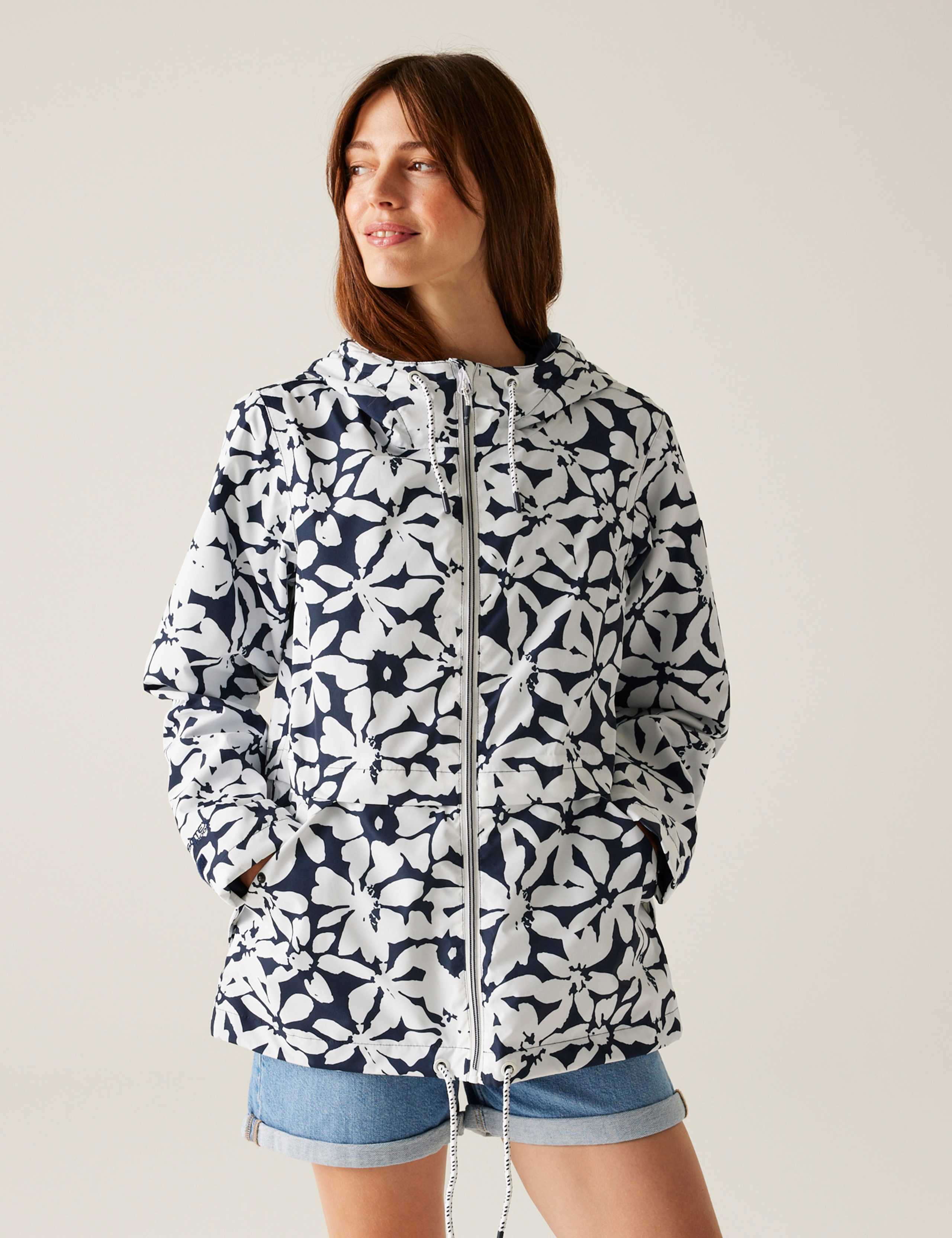 Bayletta II Floral Hooded Rain Jacket