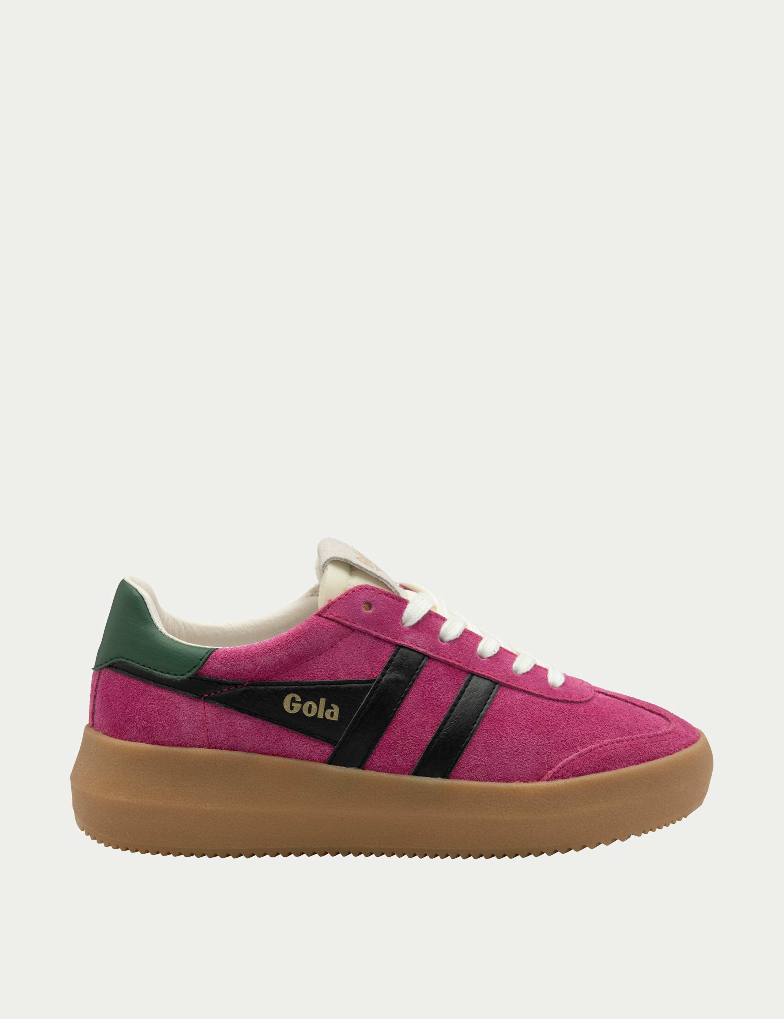 Athena Suede Colour Block Trainers