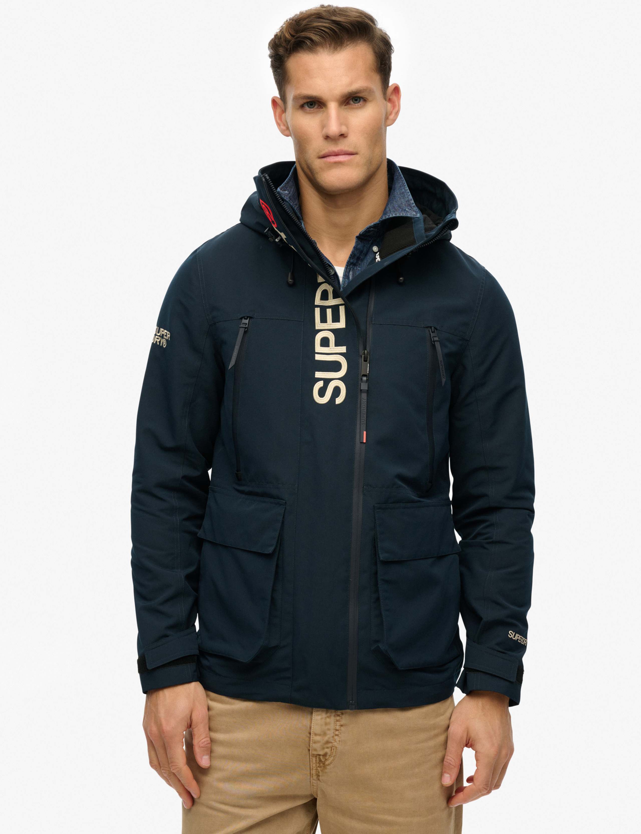 Embroidered Hooded Ultimate Windbreaker Coat