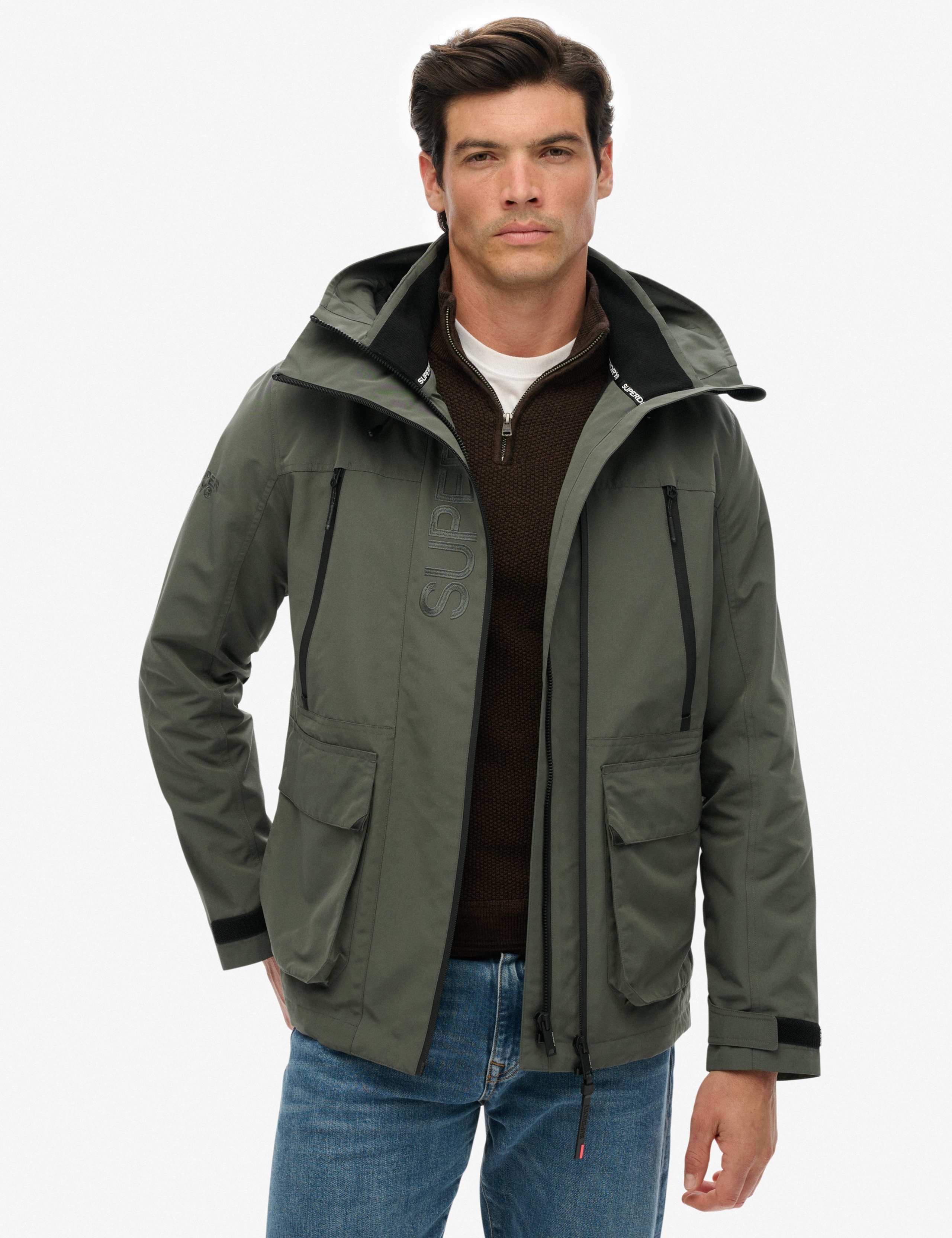 Embroidered Hooded Ultimate Windbreaker Coat