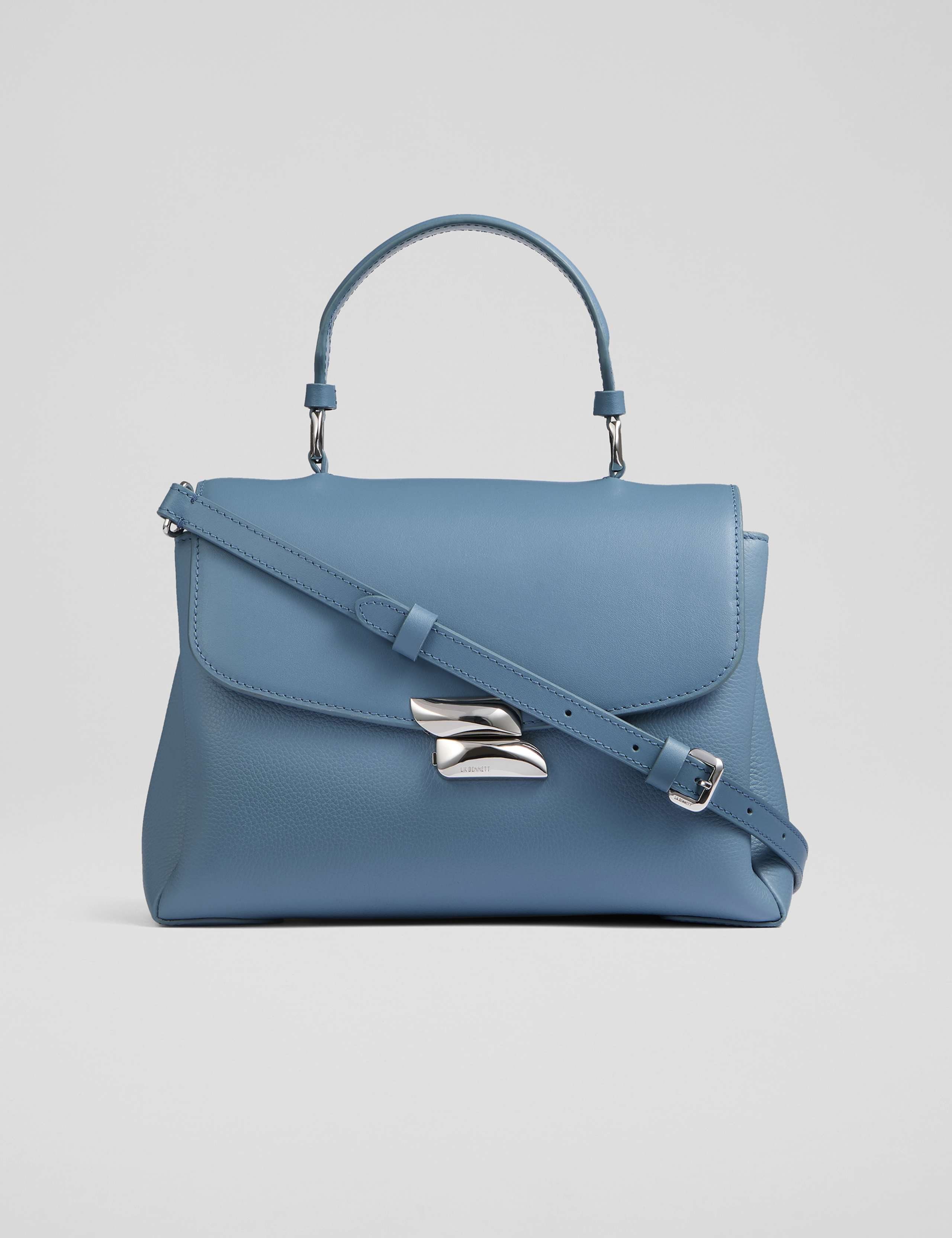 Leather Top Handle Cross Body Bag