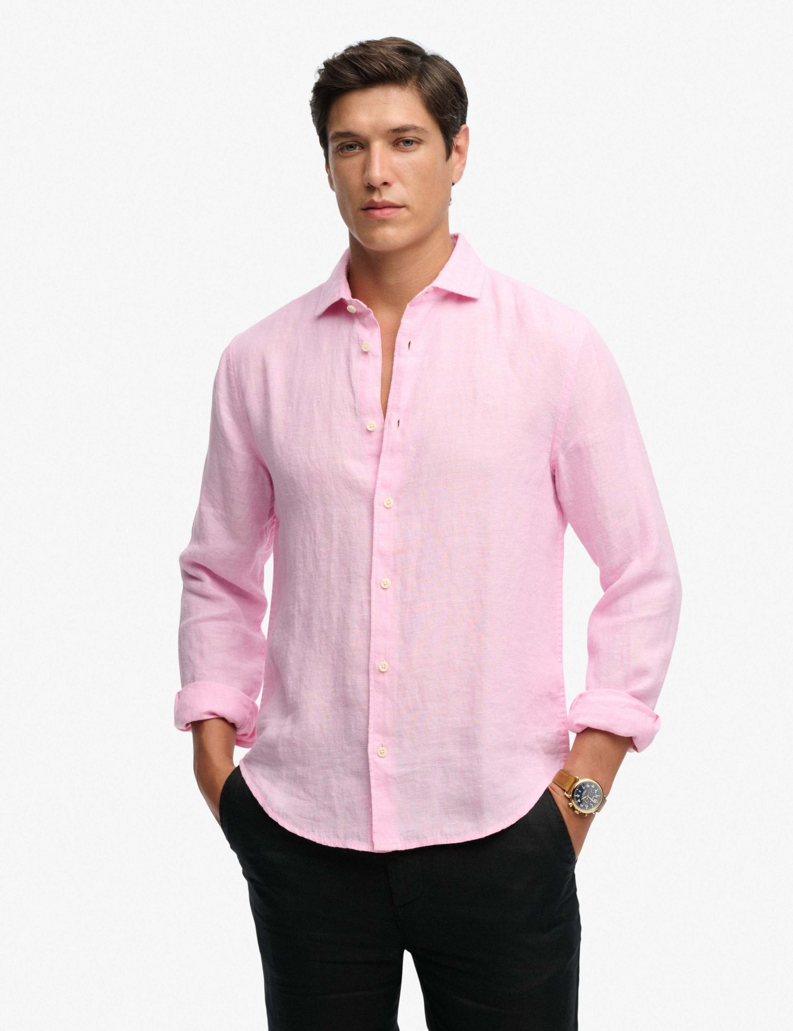 Relaxed Fit Pure Linen Shirt