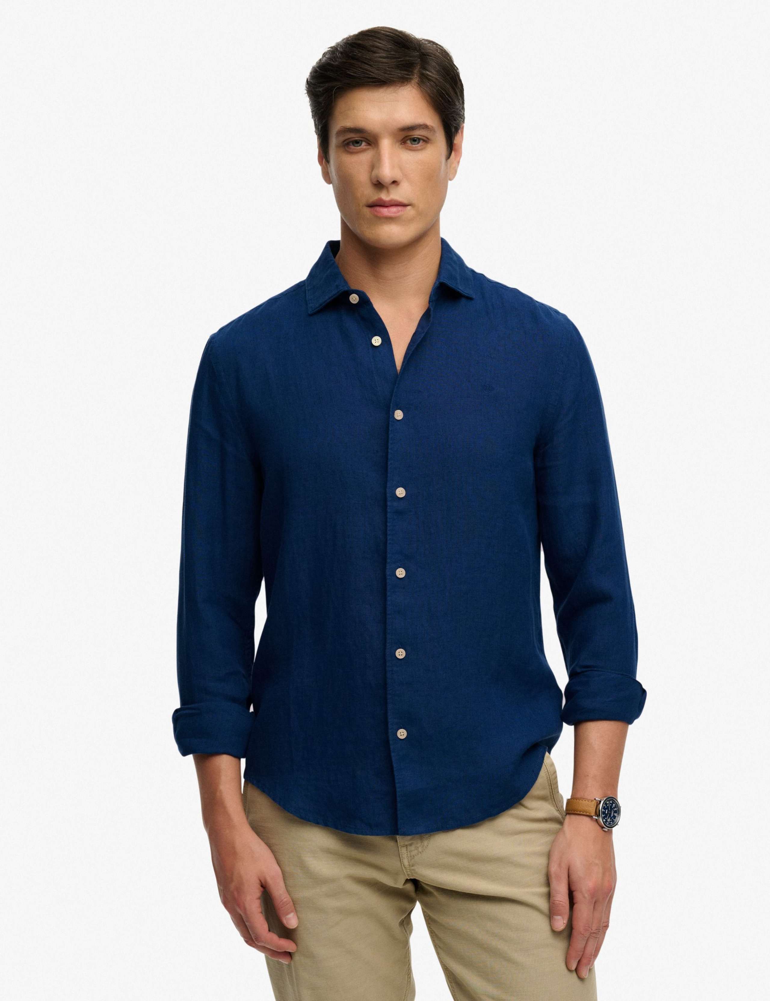 Relaxed Fit Pure Linen Shirt