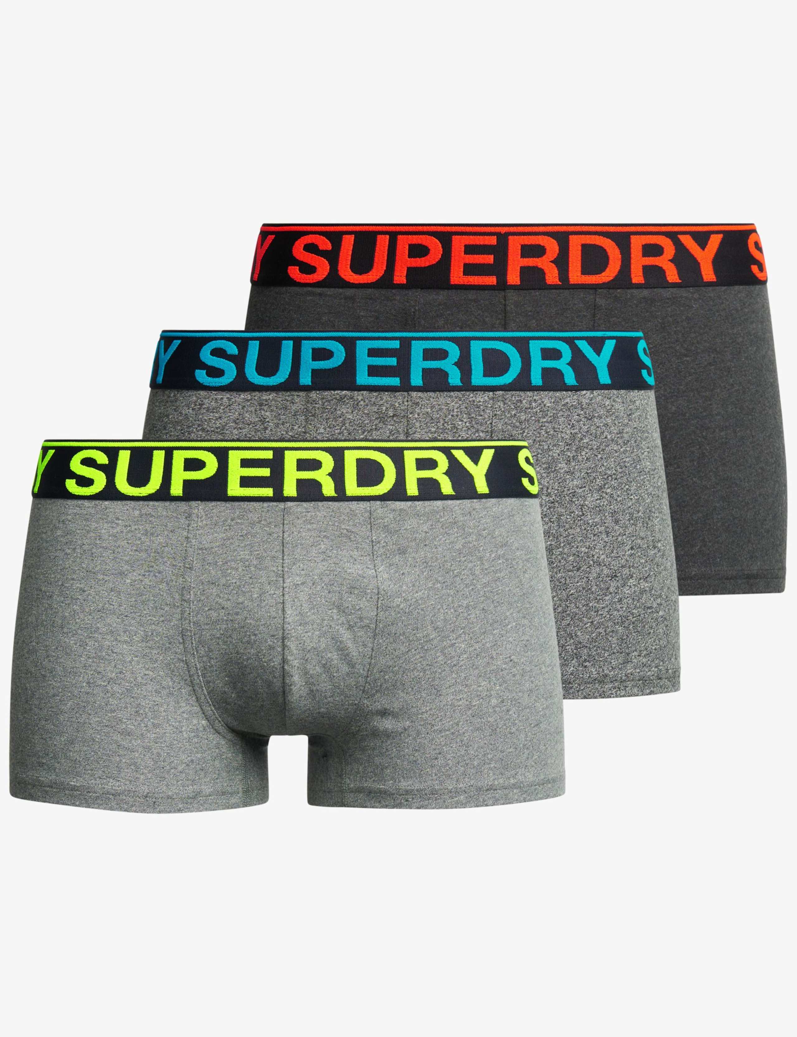 3 Pack Cotton Rich Logo Waistband Trunks