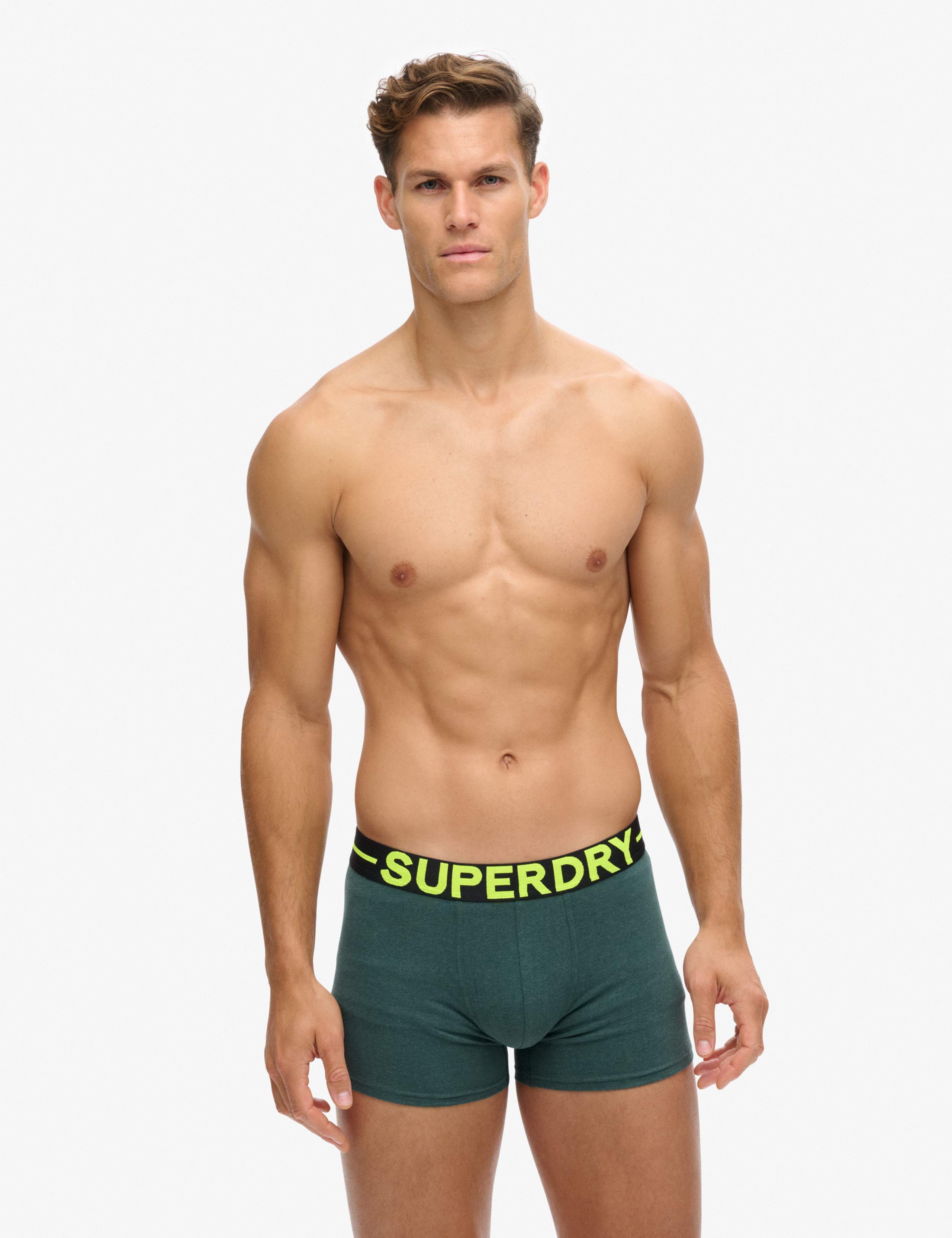 3 Pack Cotton Stretch Logo Waistband Boxers