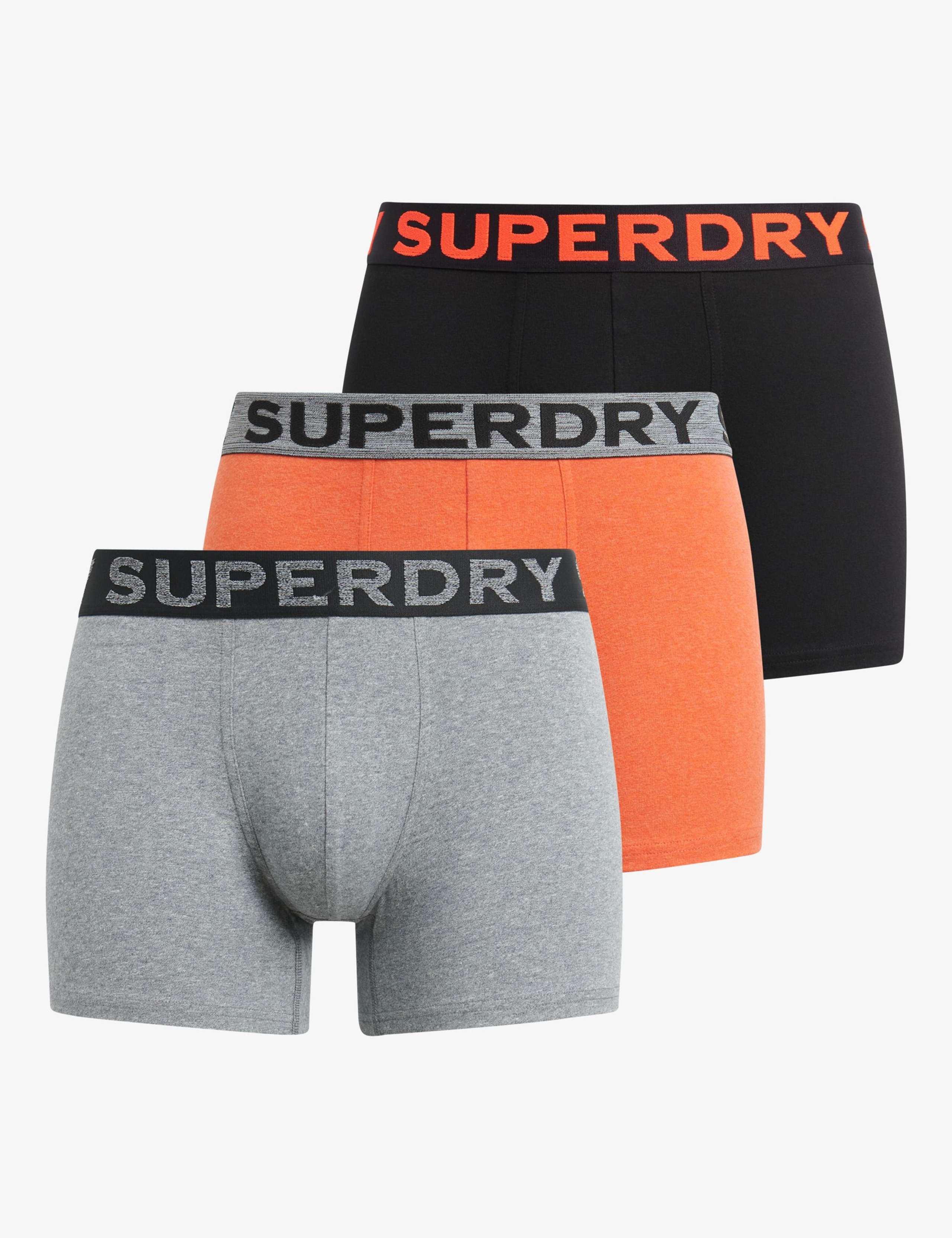 3 Pack Pure Cotton Logo Waistband Boxers
