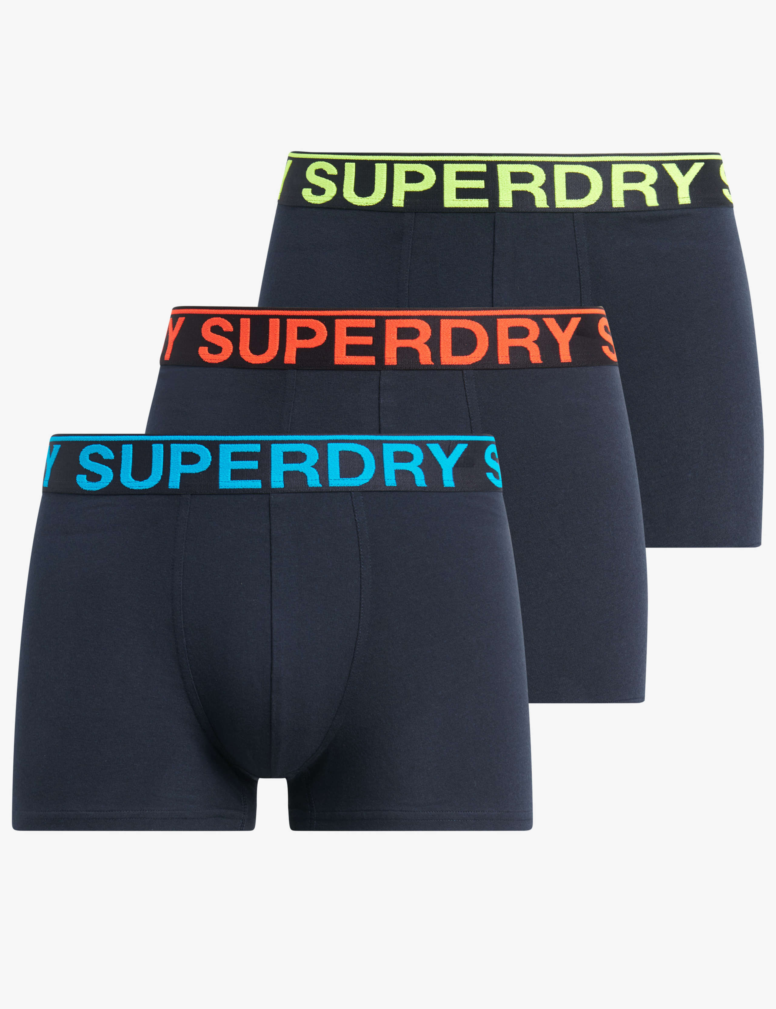 3 Pack Cotton Rich Stretch Jersey Trunks