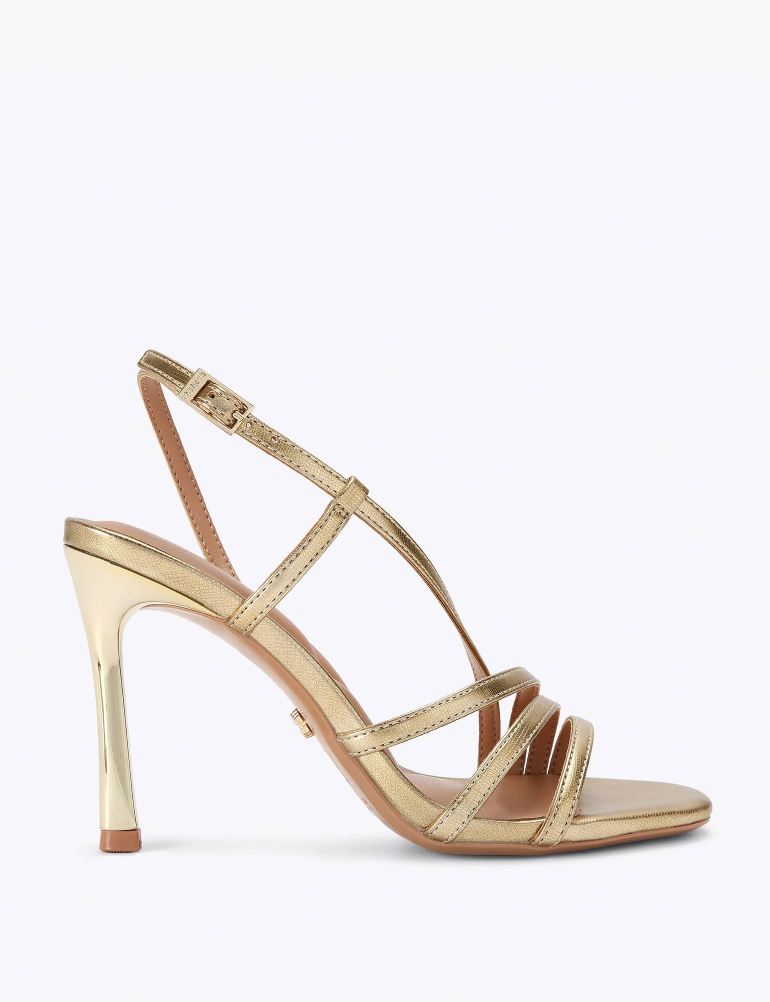 Strappy Stiletto Heel Slingback Sandals