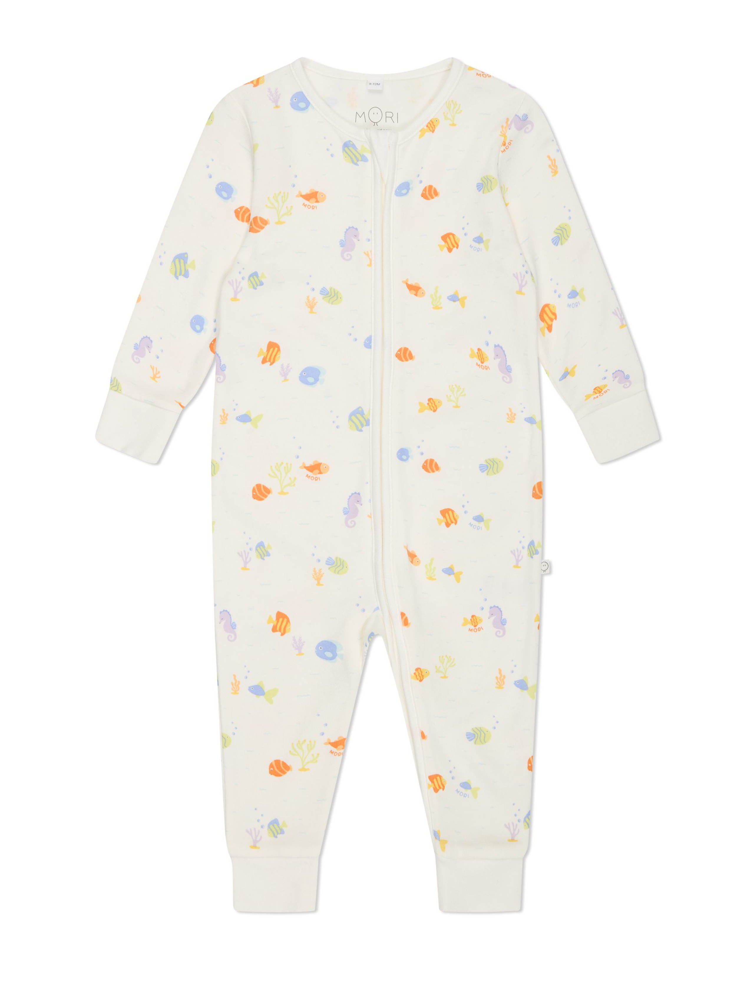 Cotton Blend Fish Sleepsuit (0-24 Mths)