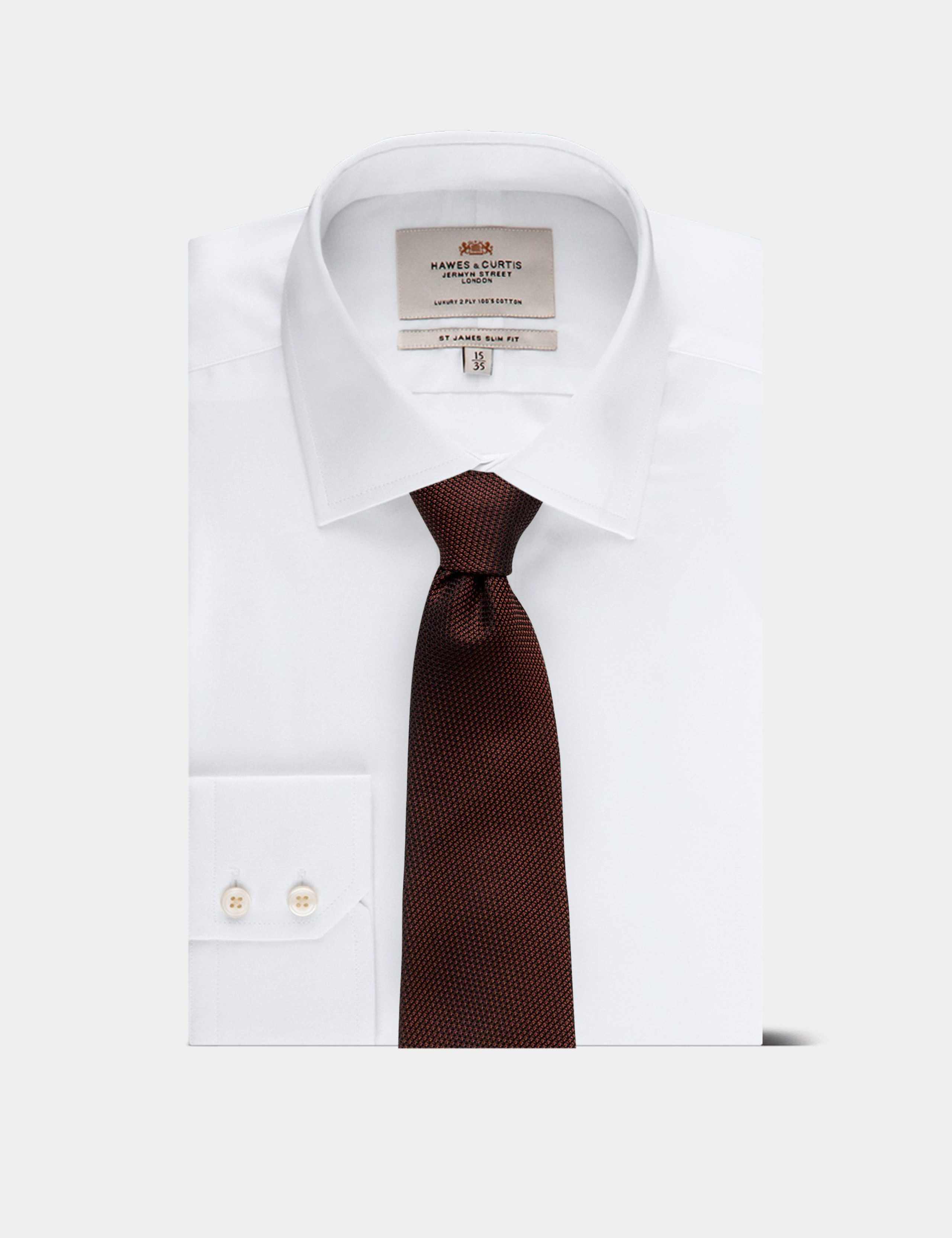 Textured Pure Silk Tie