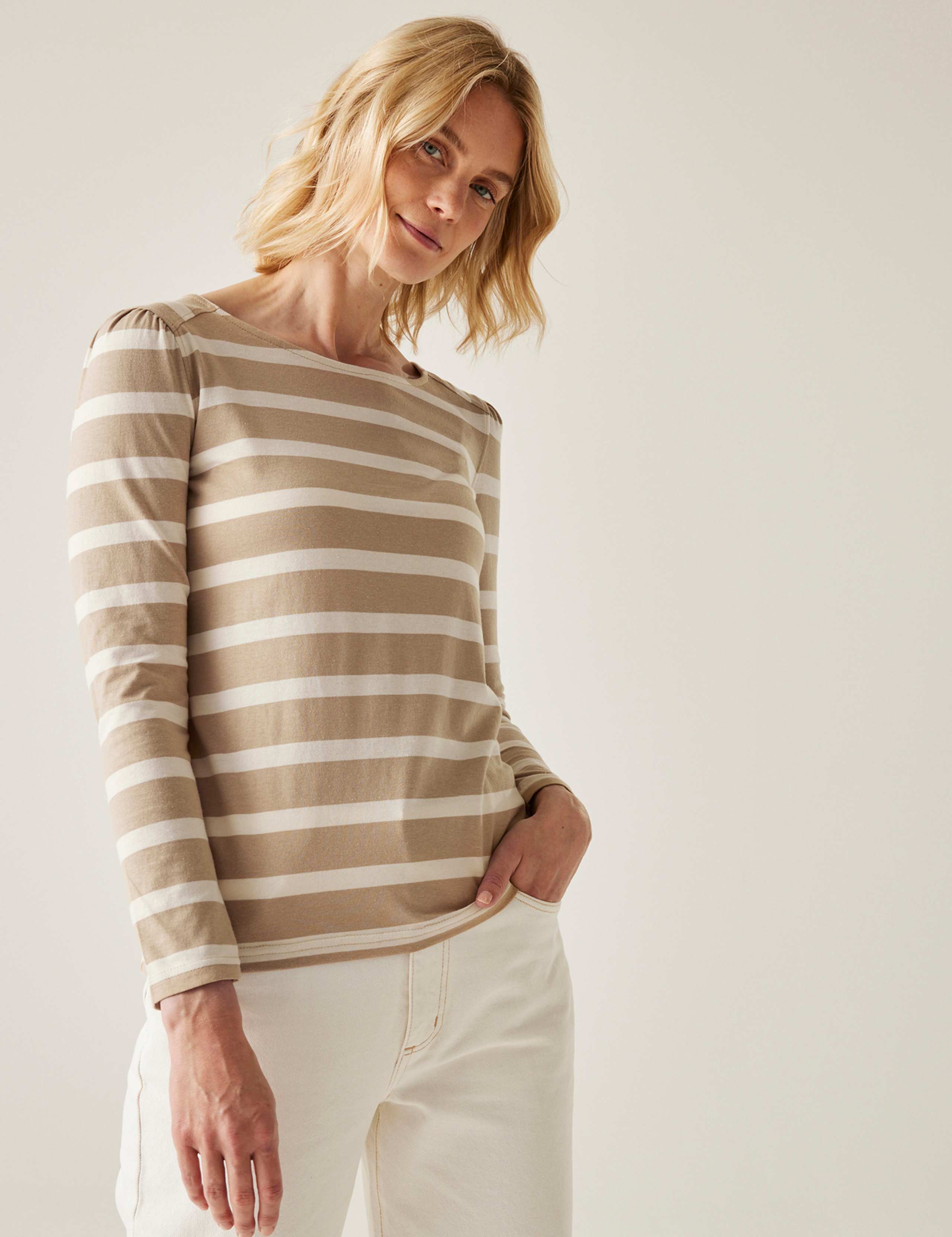 Federica Pure Cotton Striped Top