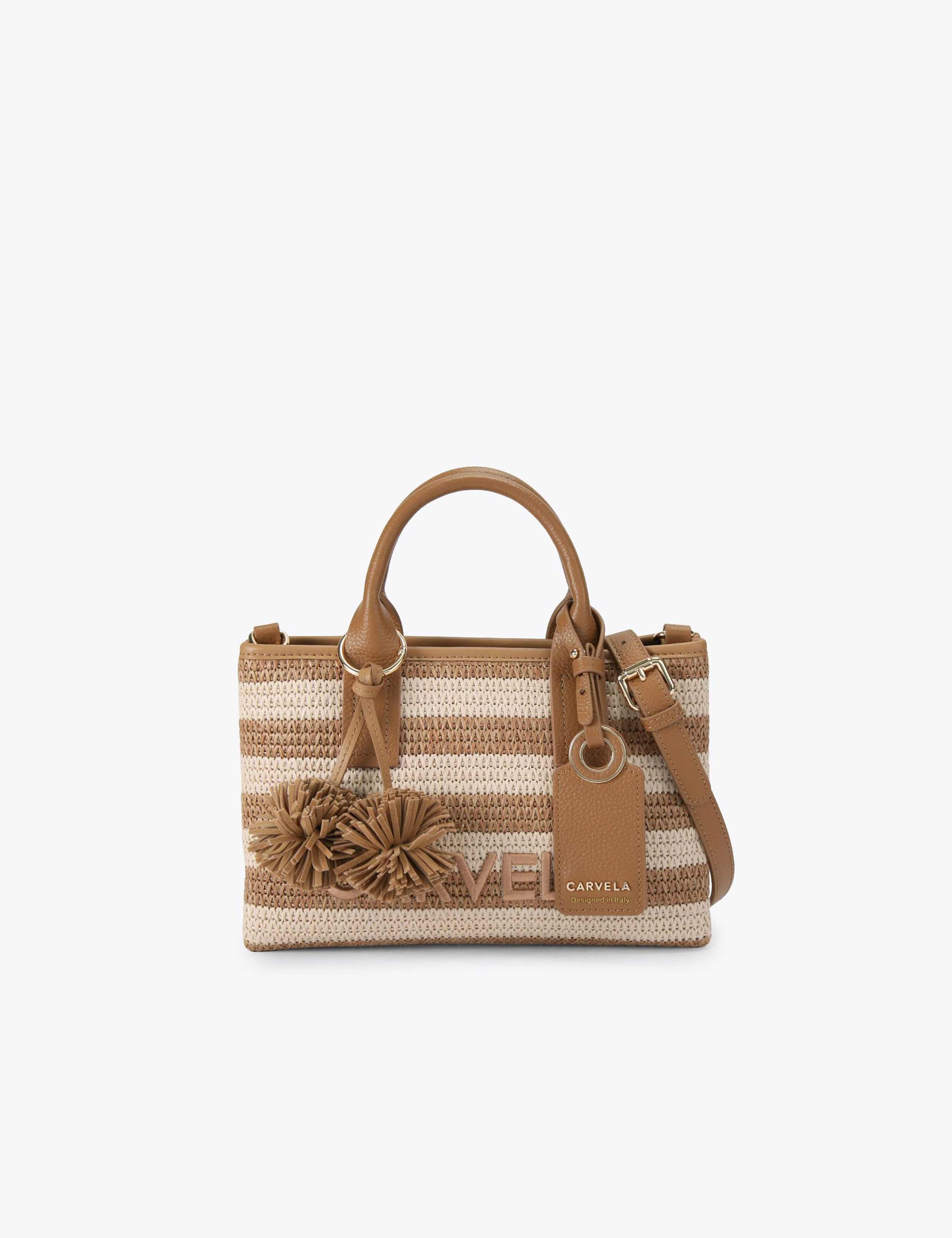 Striped Mini Tote Bag