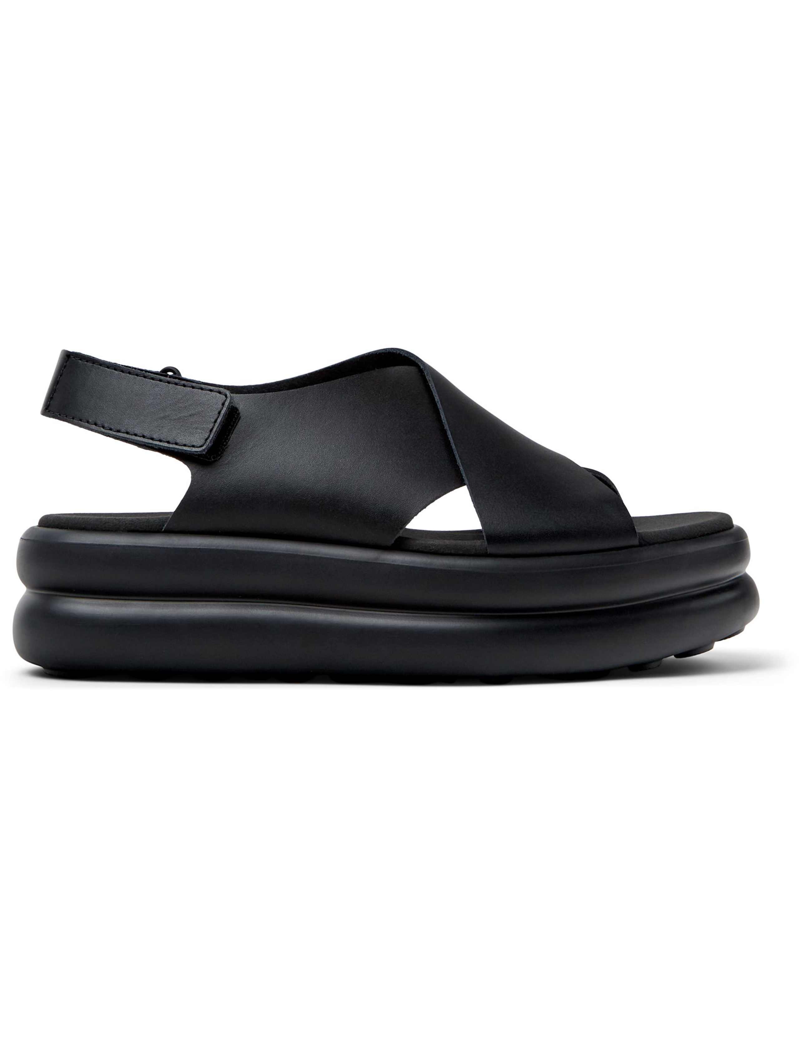 Leather Flatform Sandals