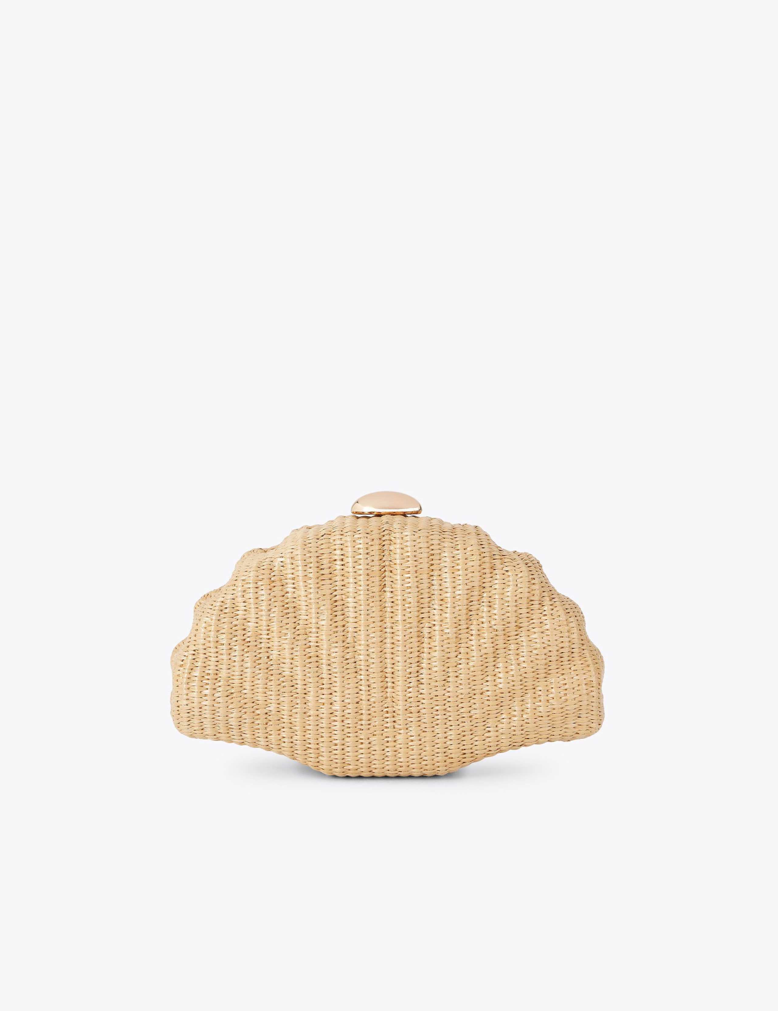 Shell Chain Strap Clutch Bag