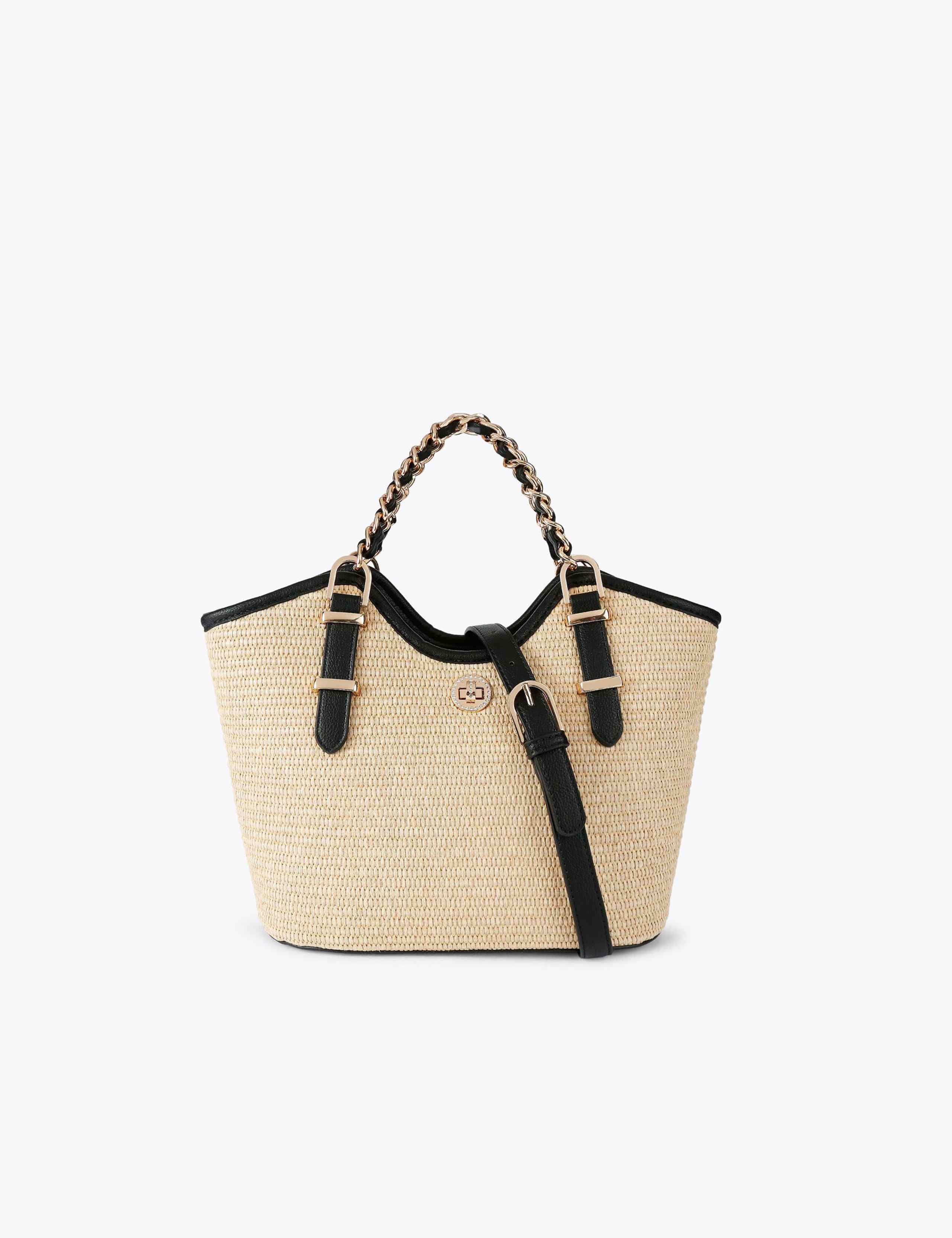 Raffia Mini Tote Bag