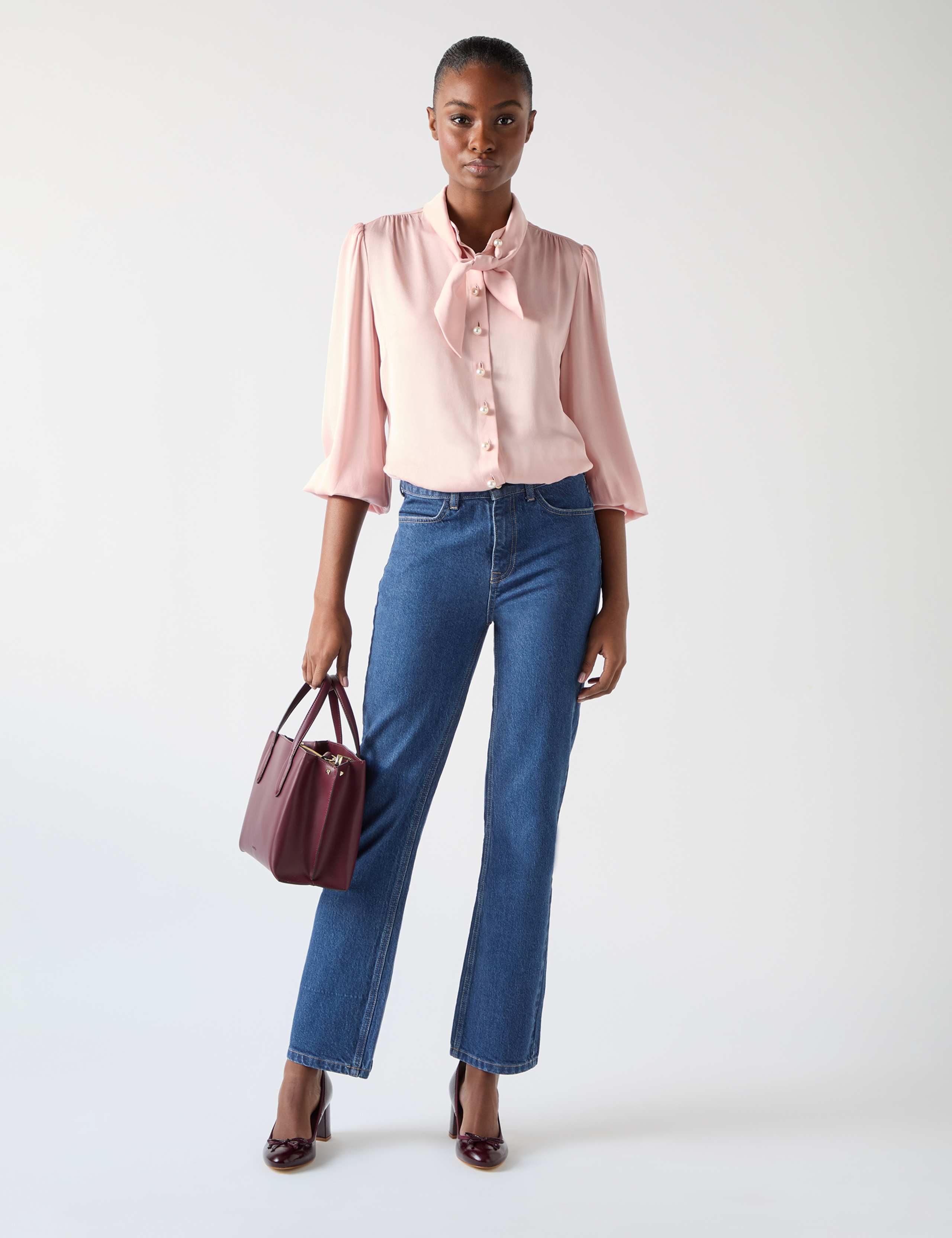 Modal Blend Ankle Grazer Jeans