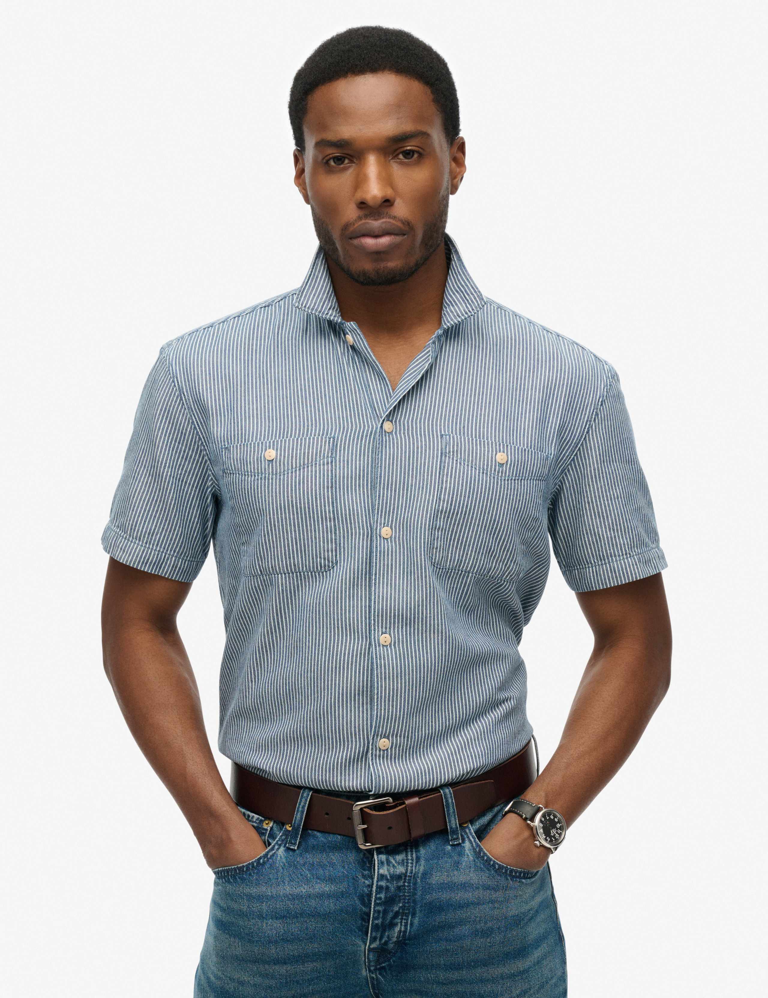 Pure Cotton Striped Shirt