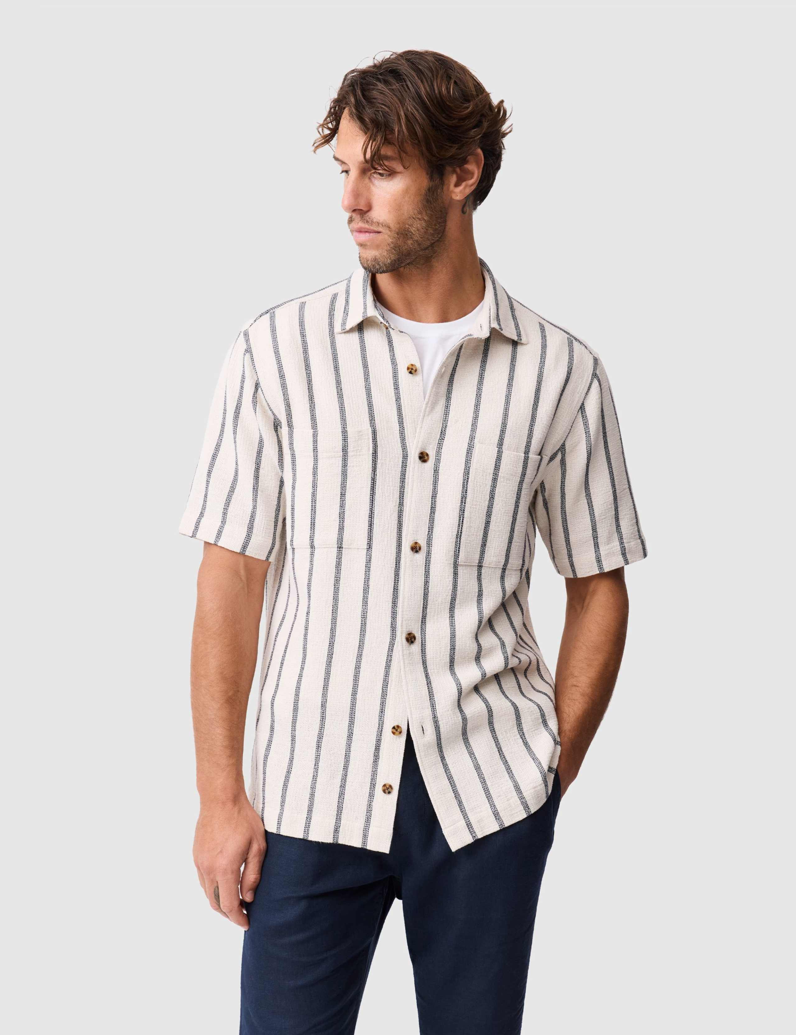 Melford Cotton Rich Striped Shirt