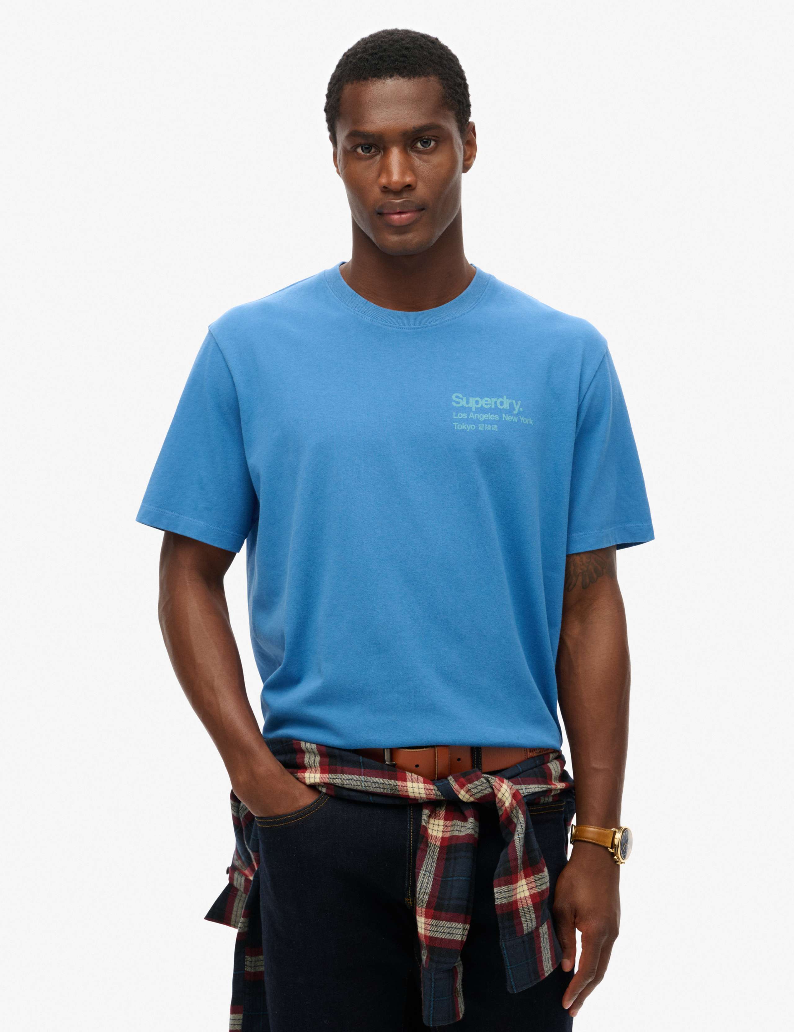 Pure Cotton Cities Logo Crew Neck T-Shirt