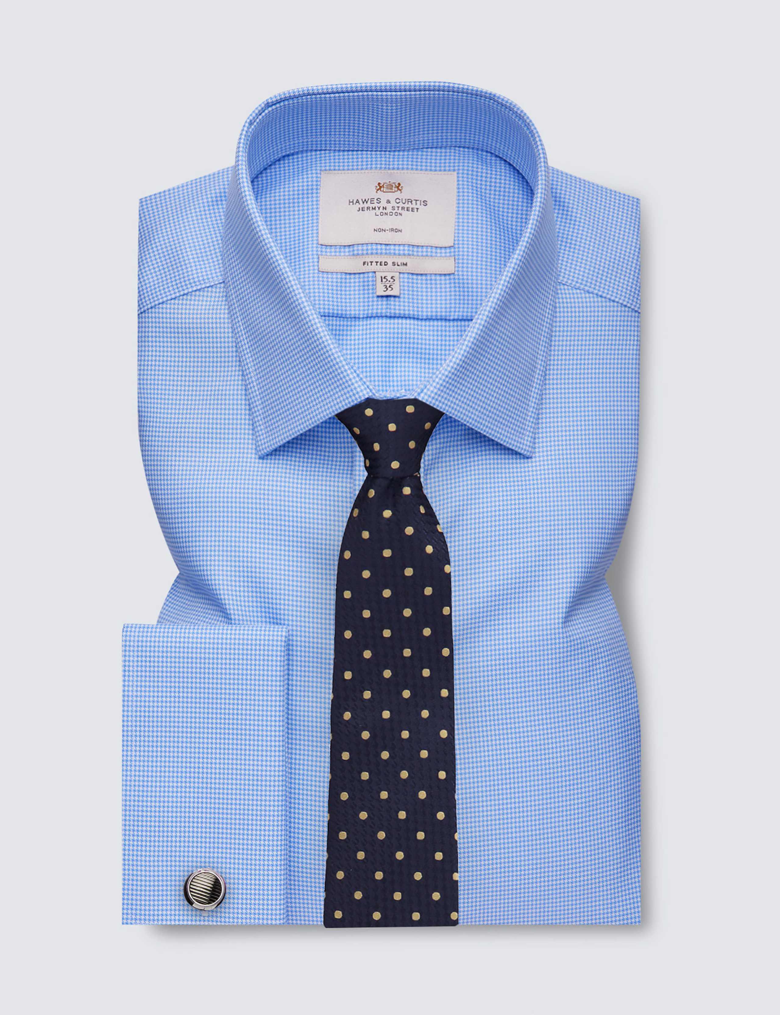 Slim Fit Non Iron Pure Cotton Check Shirt