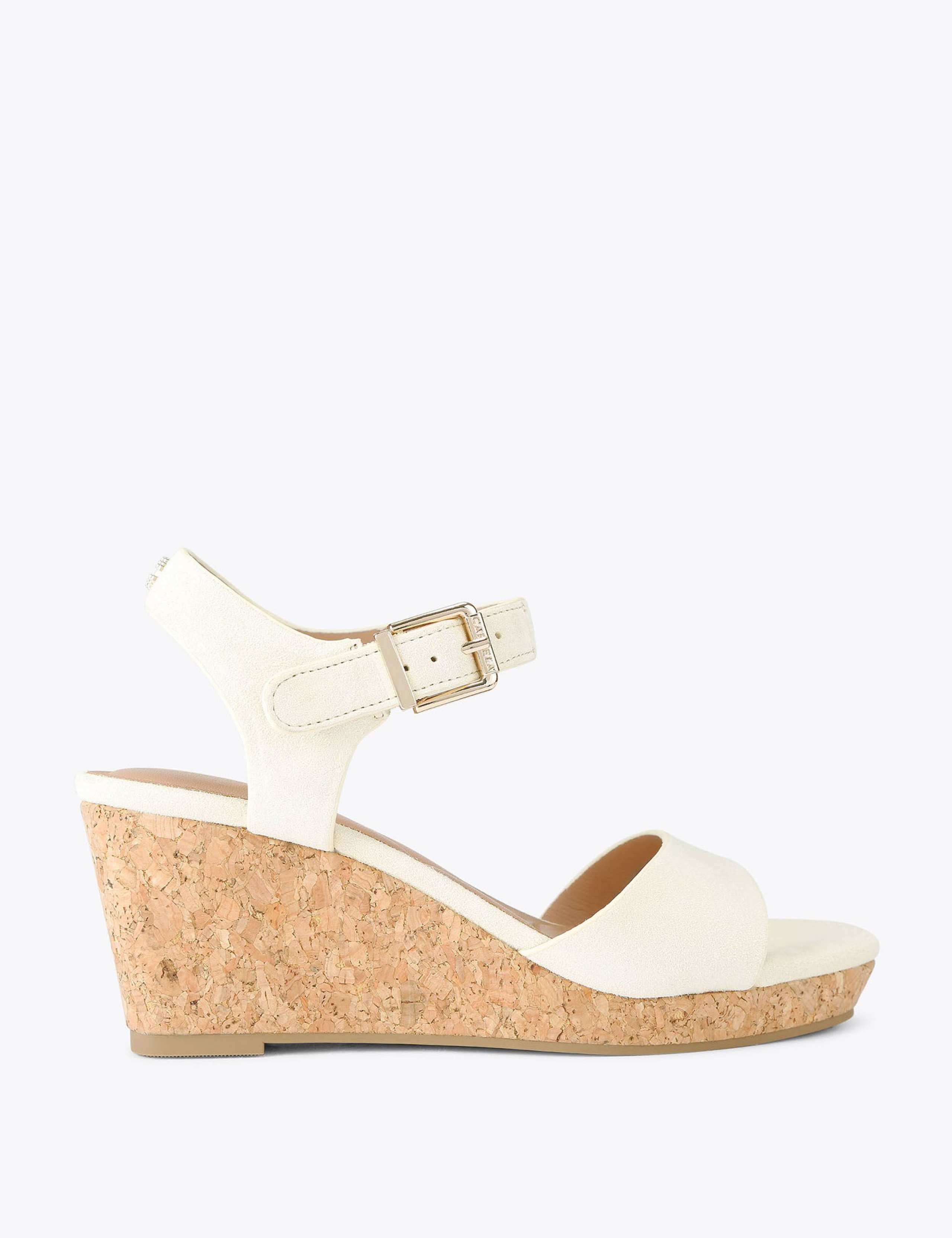 Leather Wedge Sandals