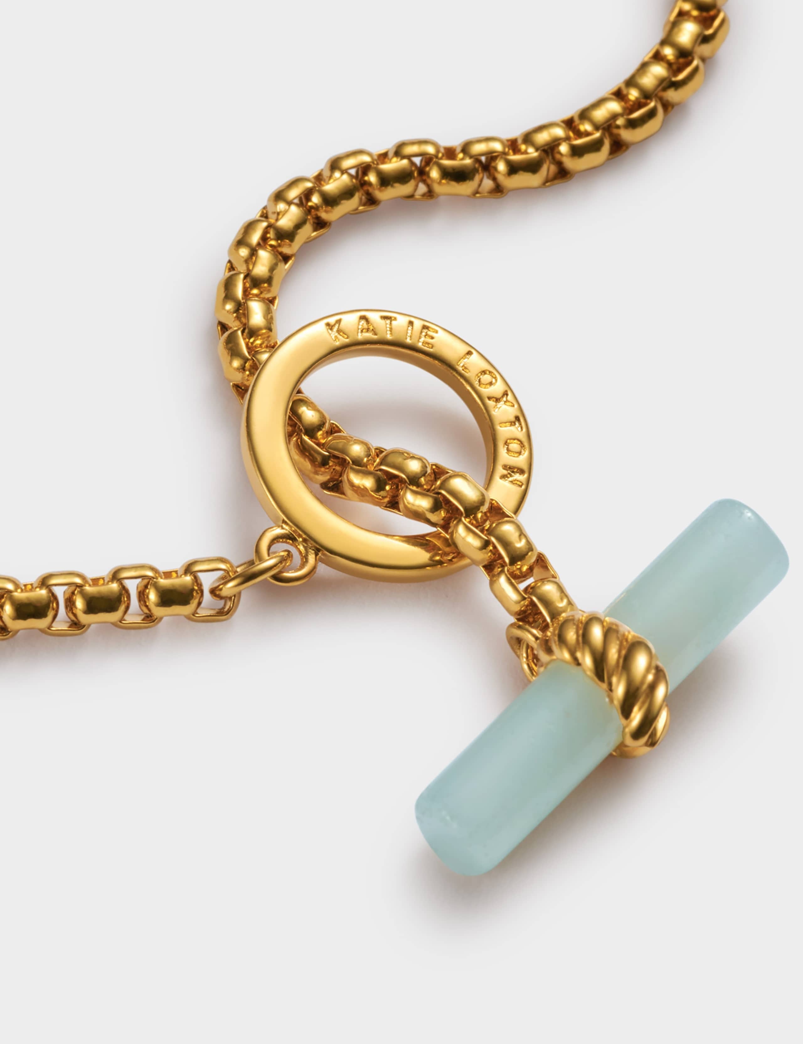 Gold Plated T-Bar Bracelet