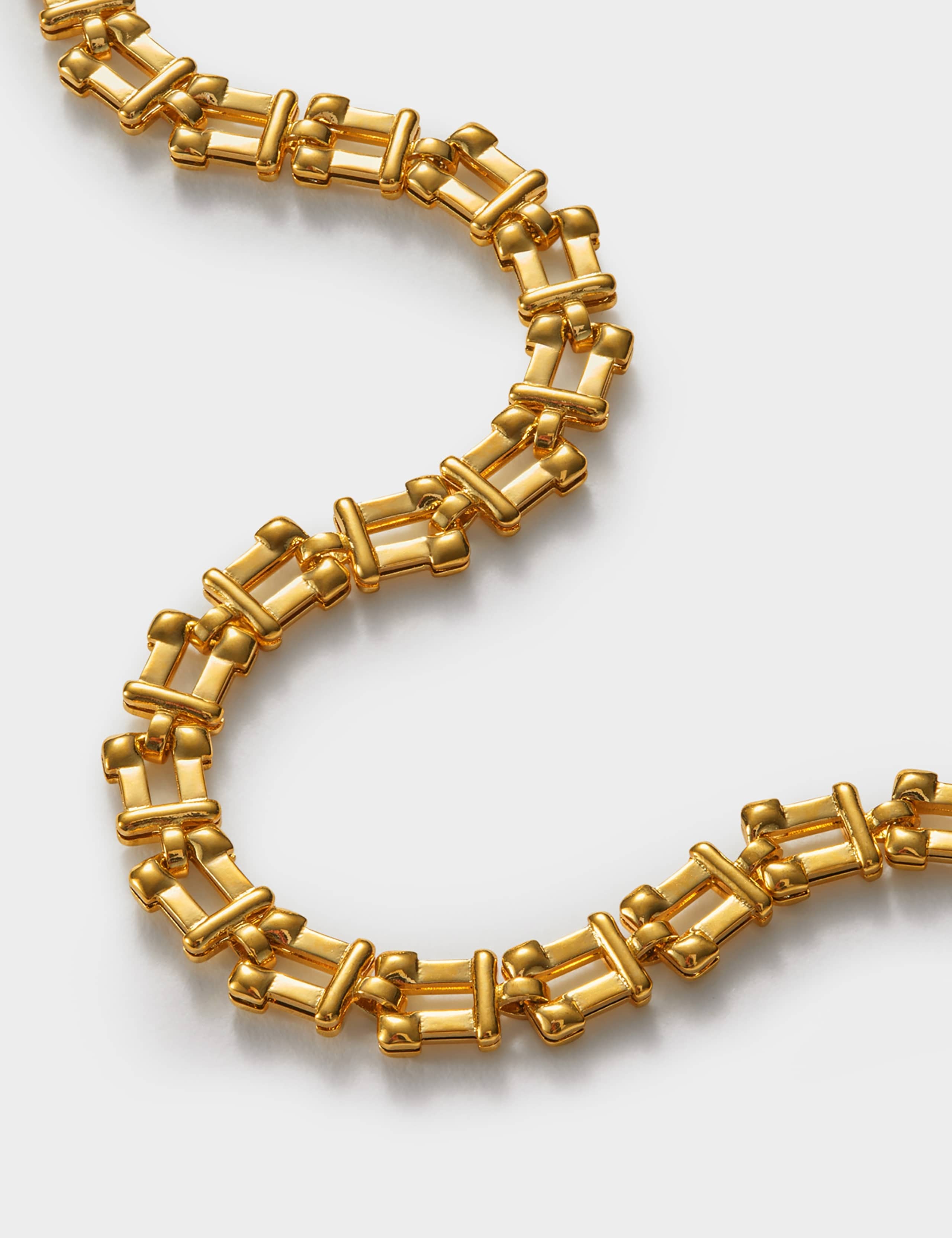 Gold Plated Grecian Link Bracelet