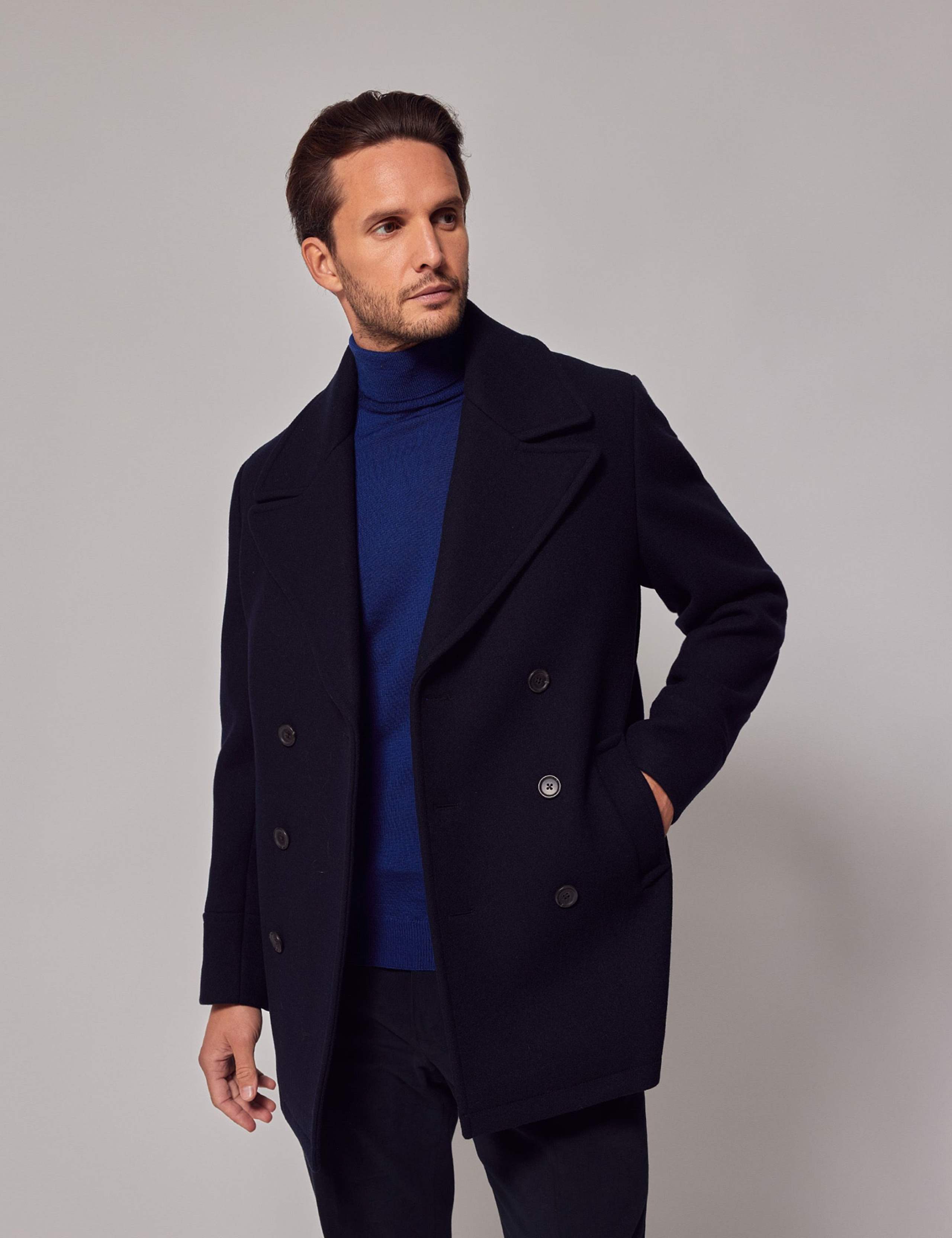 Pure Wool Peacoat