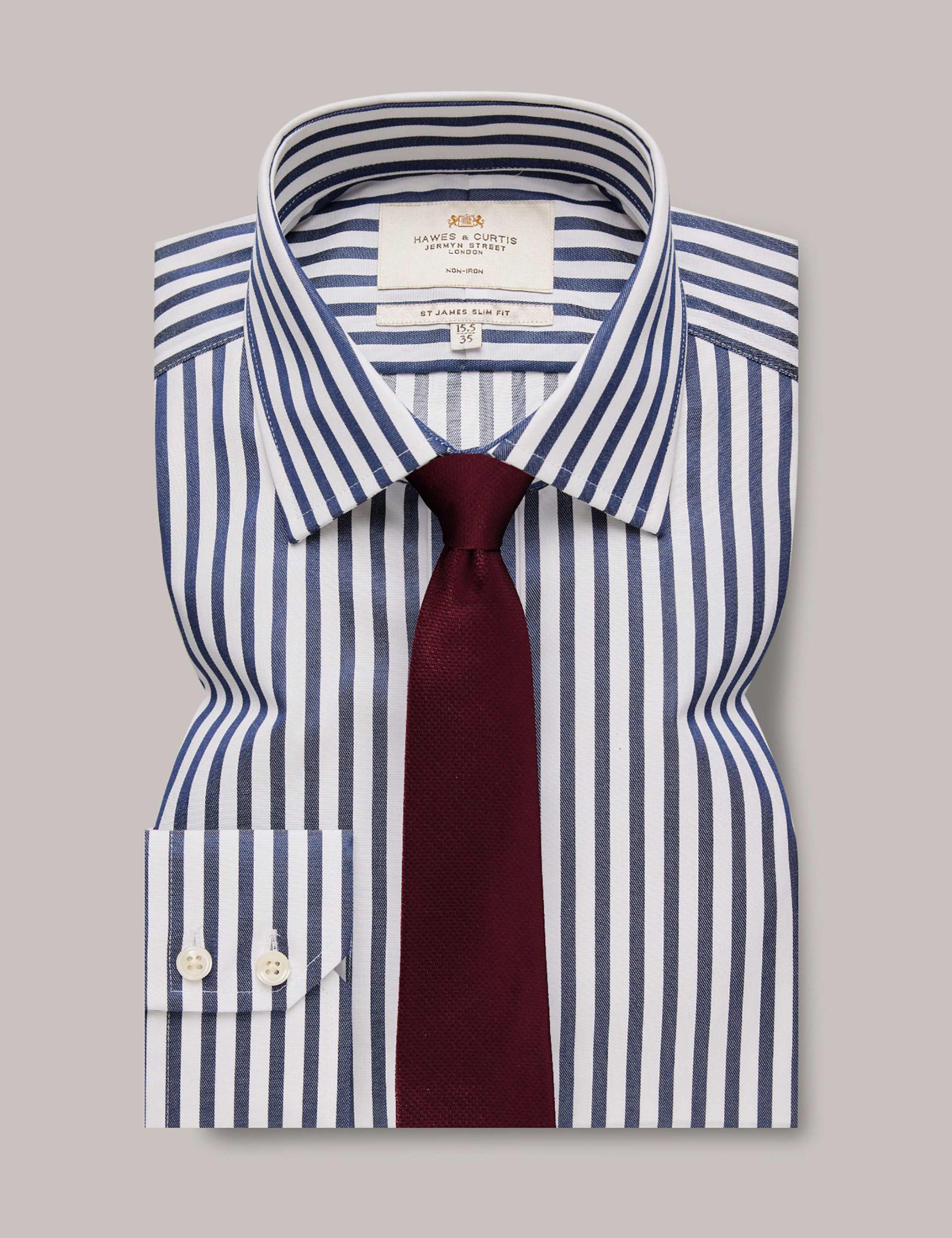 Slim Fit Pure Cotton Striped Shirt