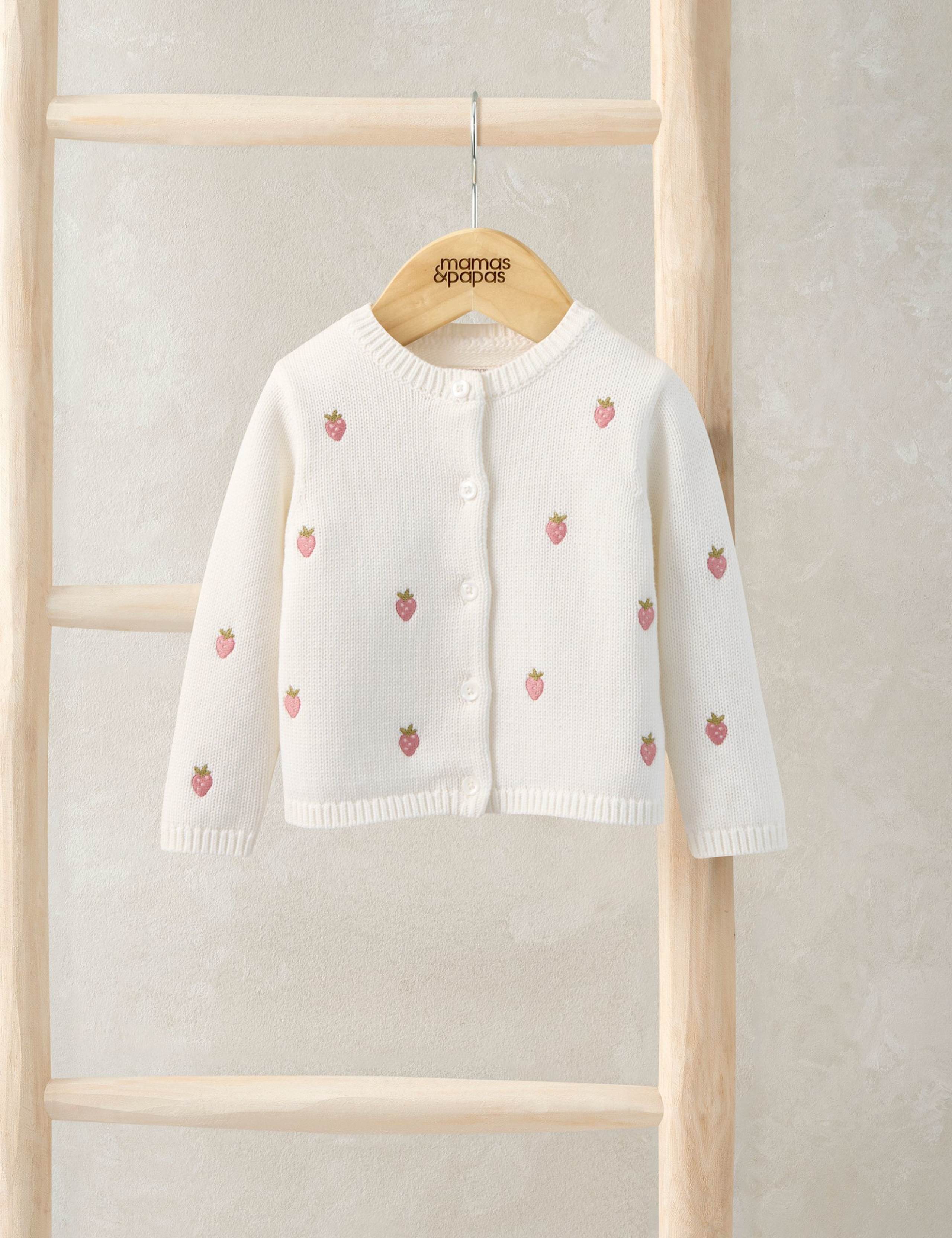 Strawberry Embroidered Cardigan (0-12 Months)
