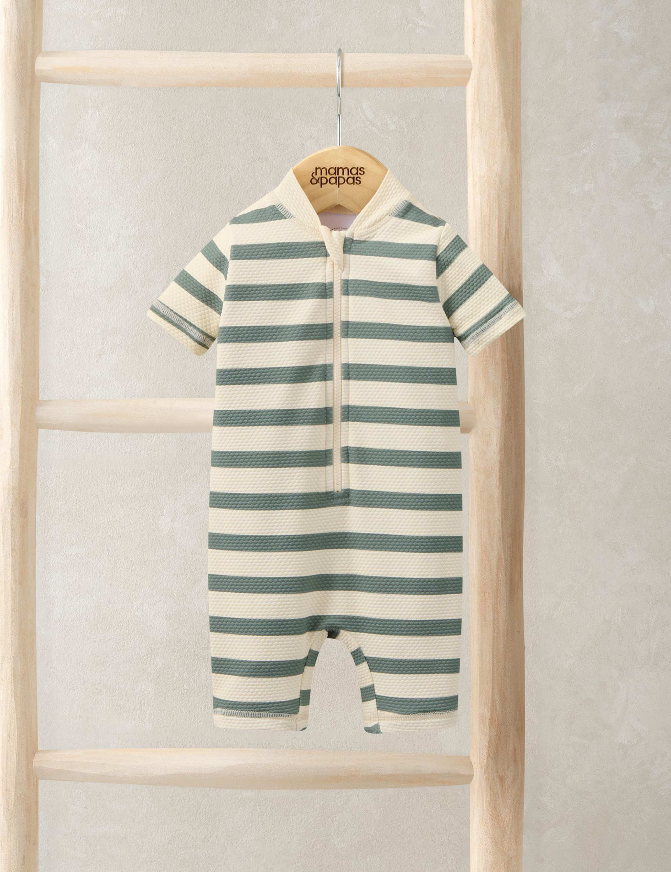 Stripe Rashsuit Swim All In One (0-3 Yrs)