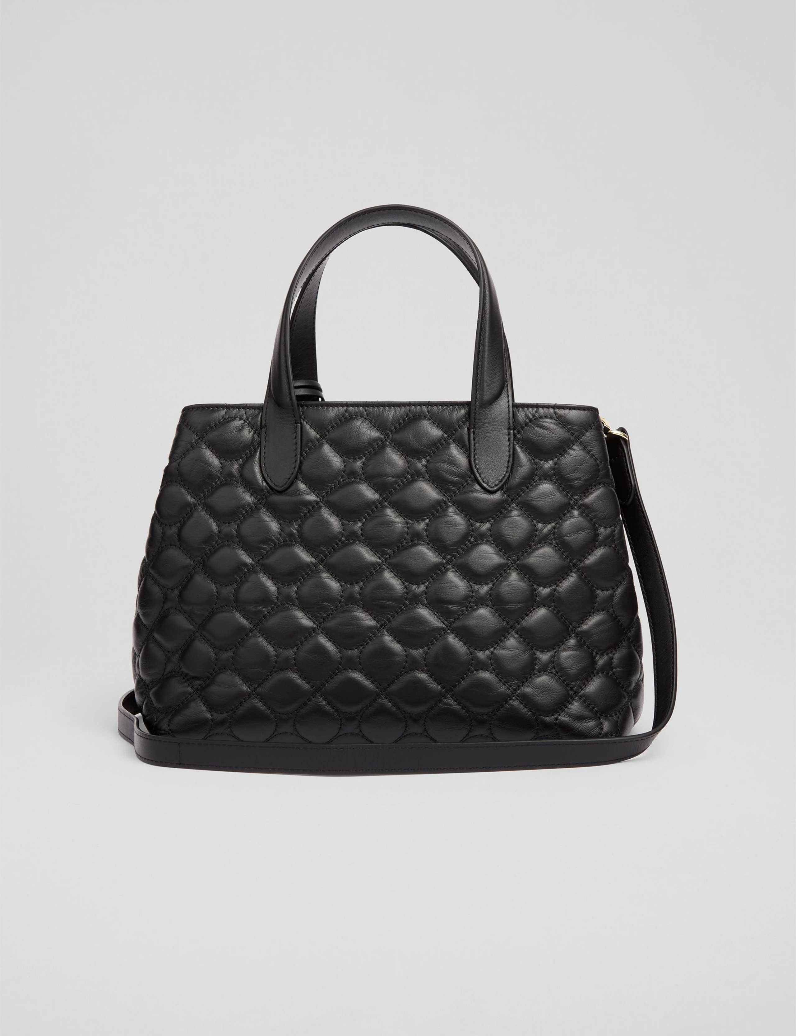 Leather Quilted Tote Bag