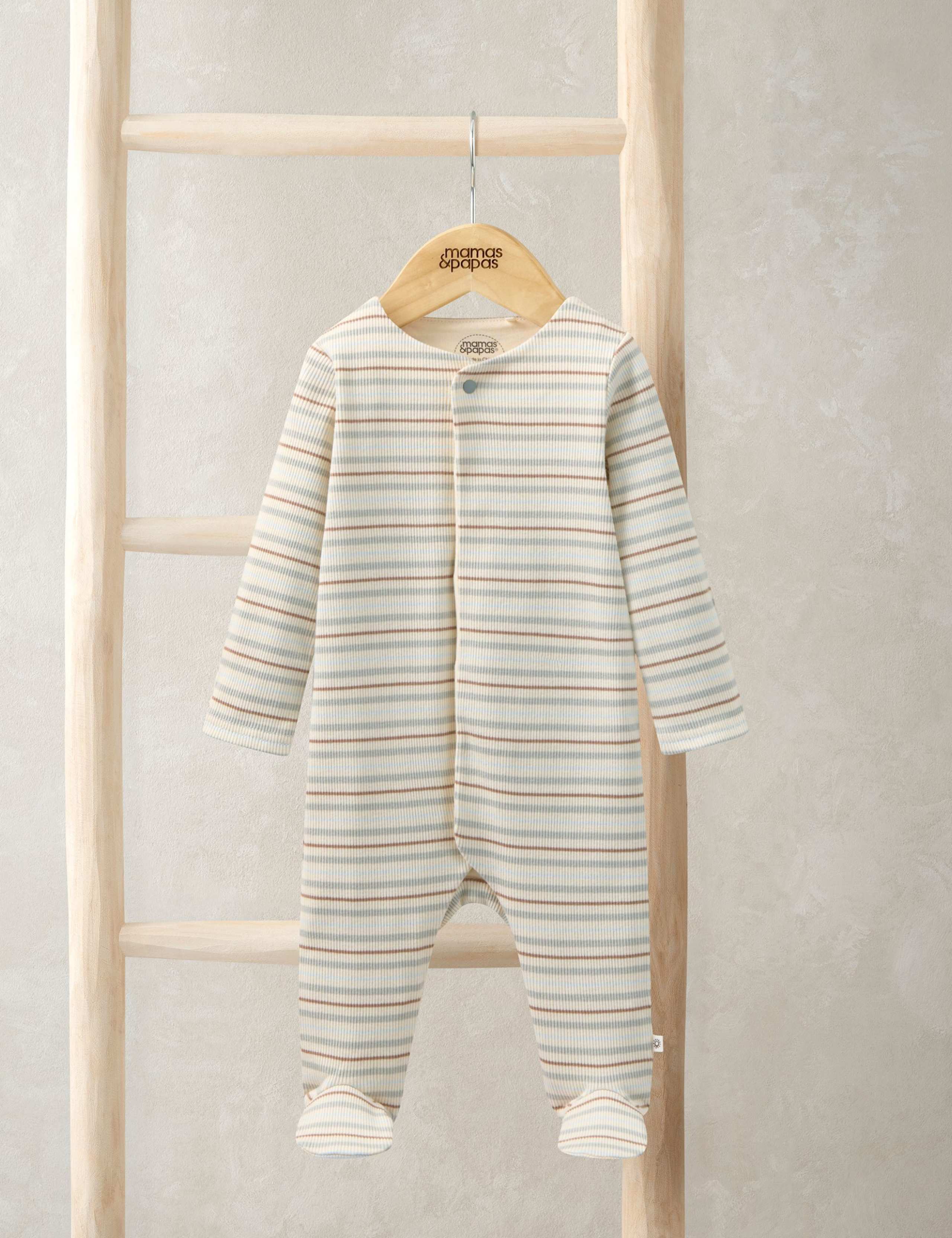 Rib Stripe Sleepsuit (0-12 Months)