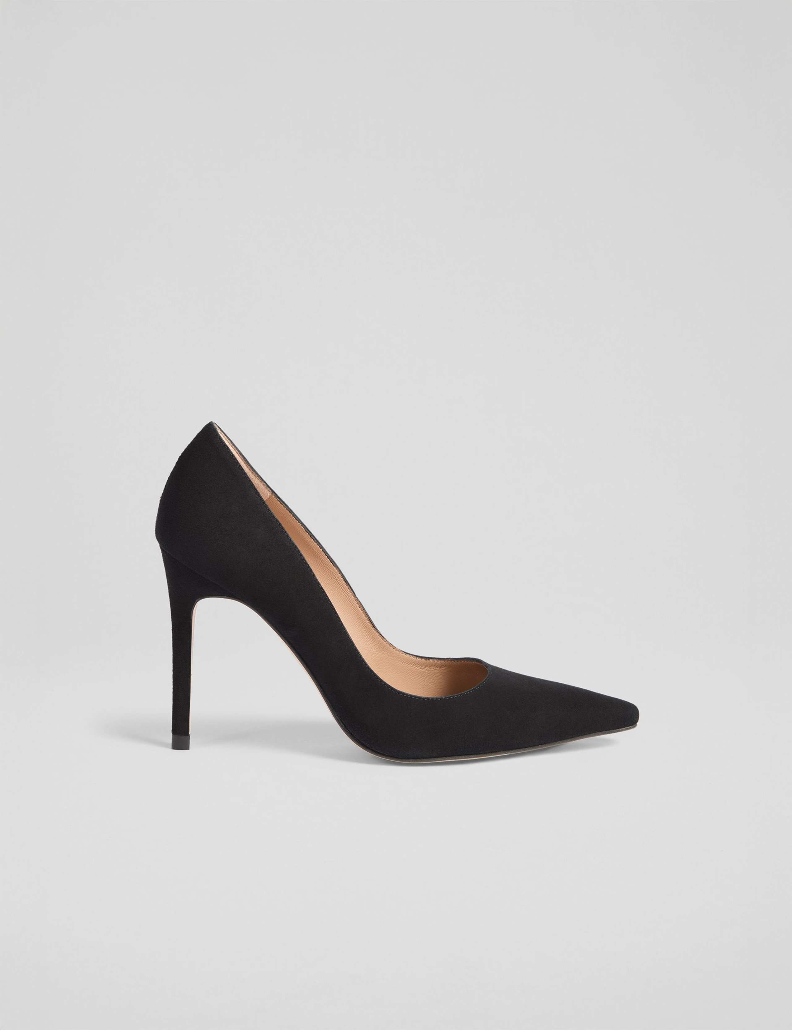 Leather Stiletto Heel Pointed Court Shoes