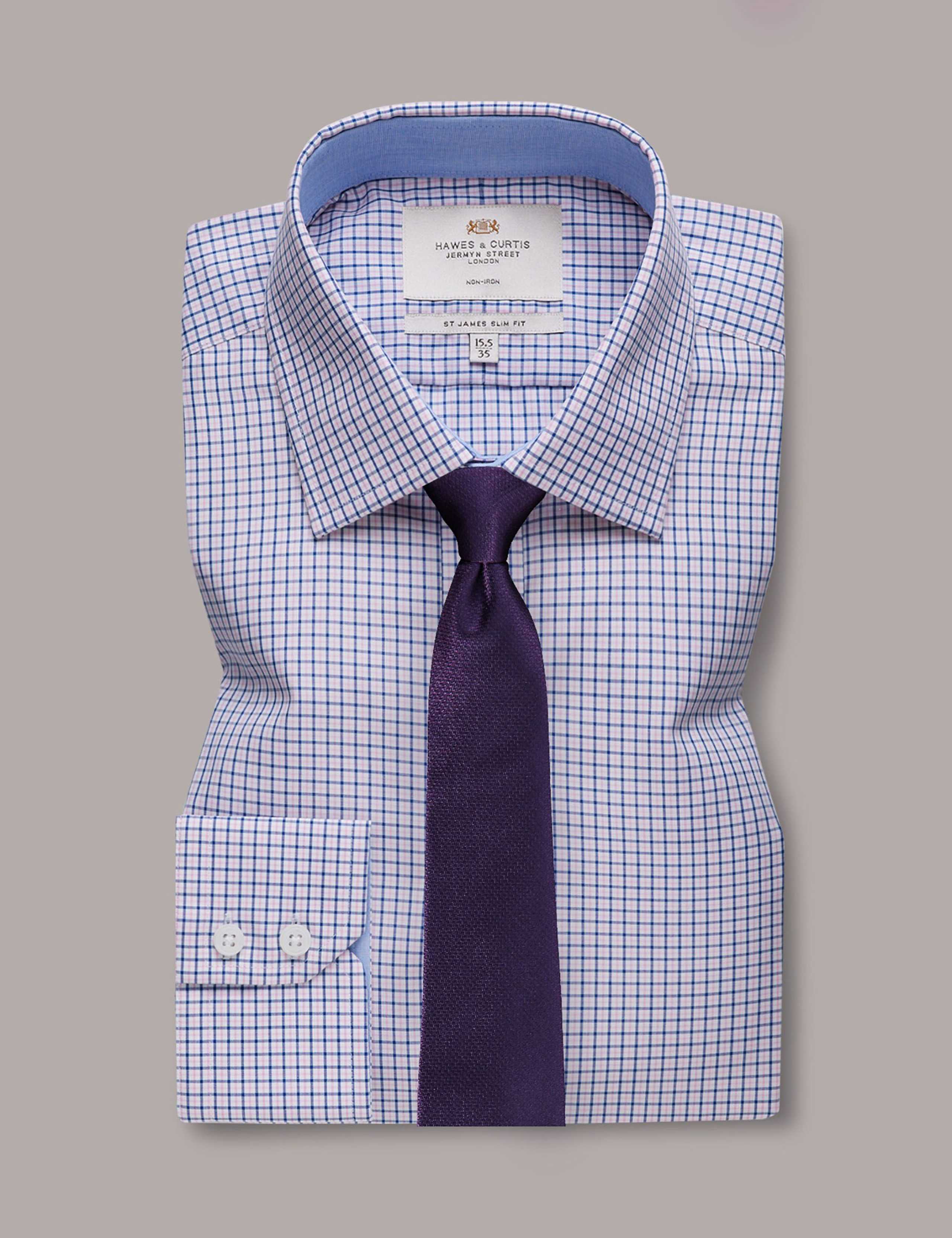 Slim Fit Pure Cotton Check Shirt