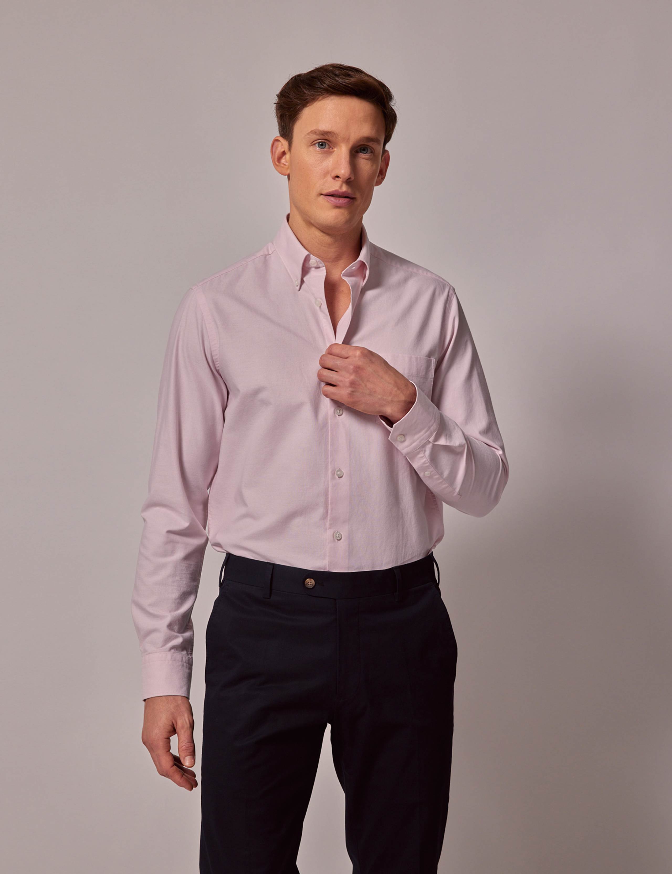 Regular Fit Pure Linen Oxford Shirt