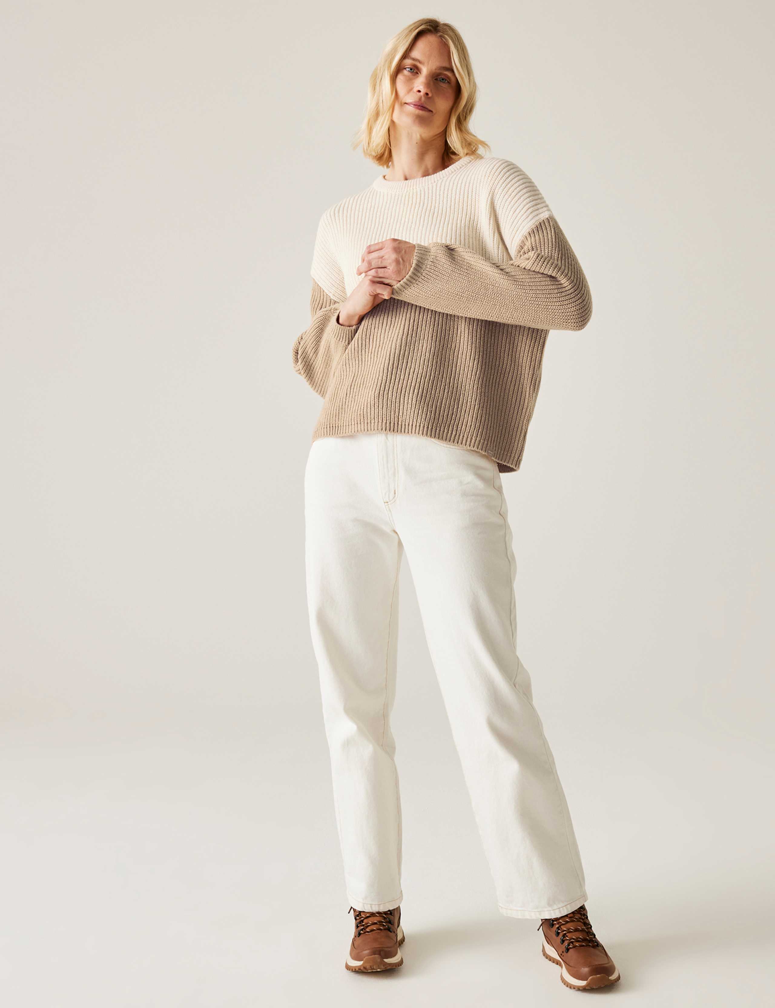 Kamaria Colour Block Relaxed Jumper