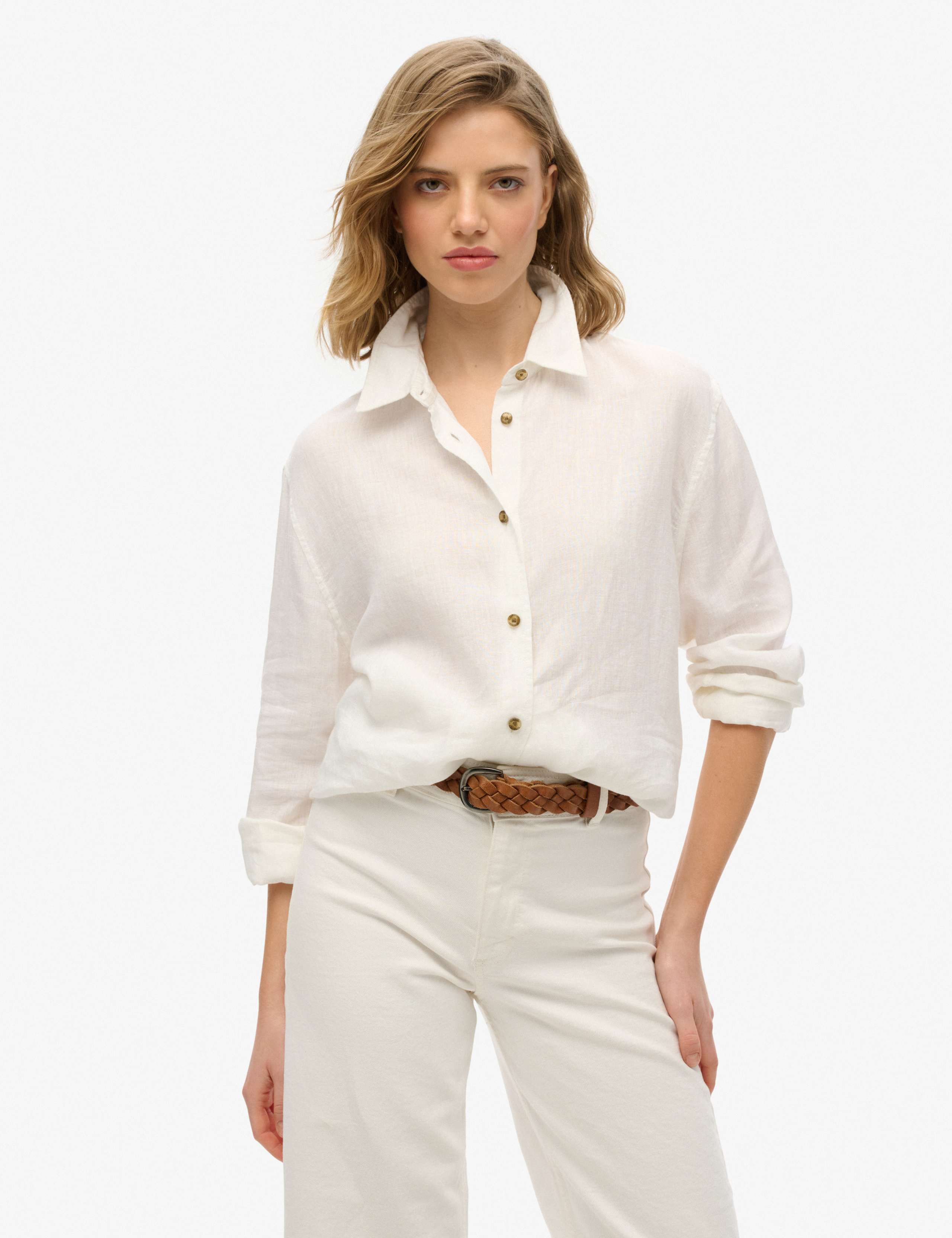 Linen Rich Collared Shirt